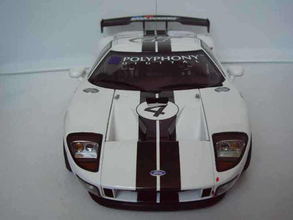 Diecast model cars Ford GT 1/18 Autoart lm spec race car # 4 
