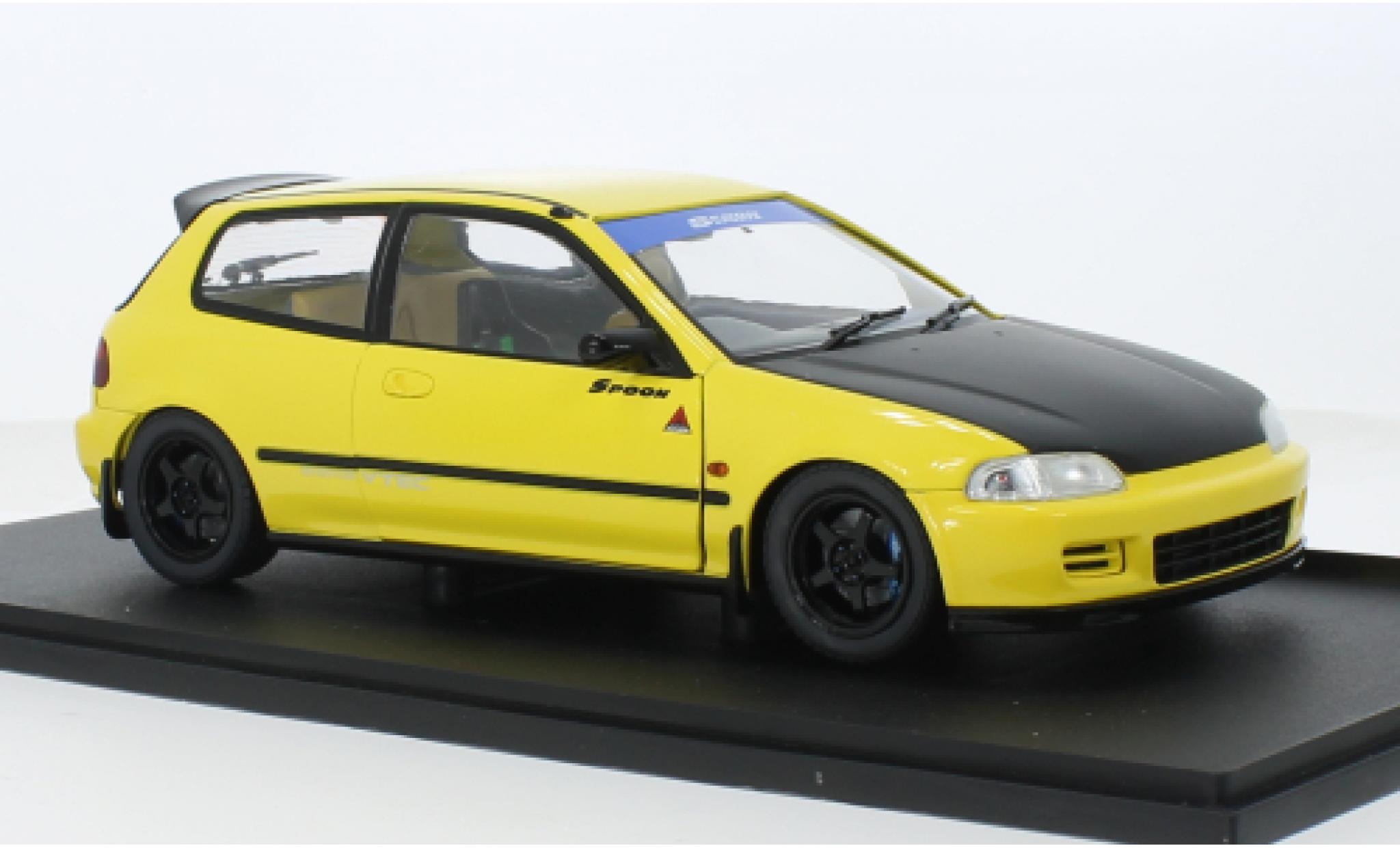 Honda Civic 1/18 Solido (EG6) gelb/schwarz 1991 1:18 diecast model cars