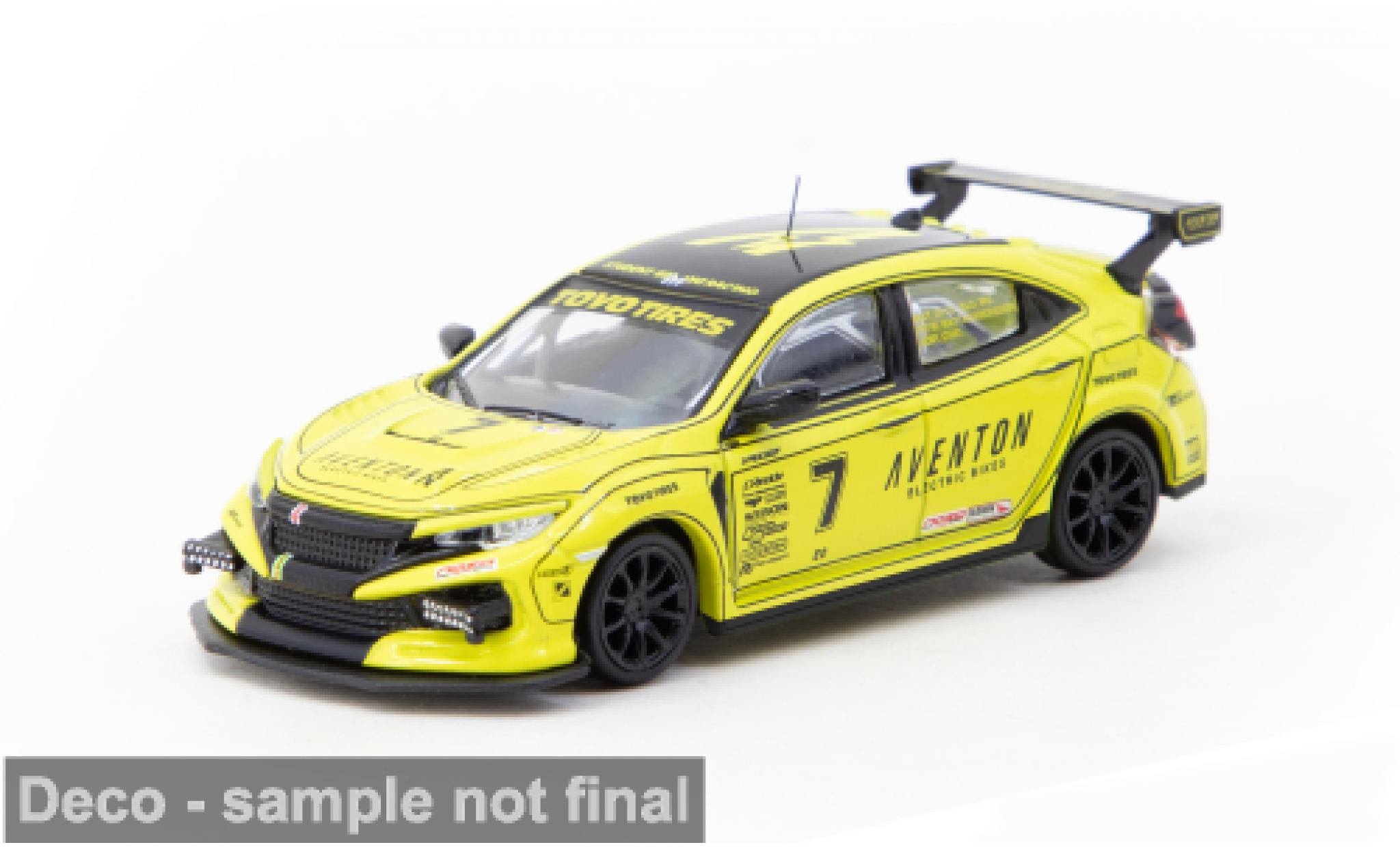 Honda Civic 1/64 Tarmac Works Type R (FK8) WERC 2022 #7 D.Wu/T.Ottis 1:64 diecast model cars