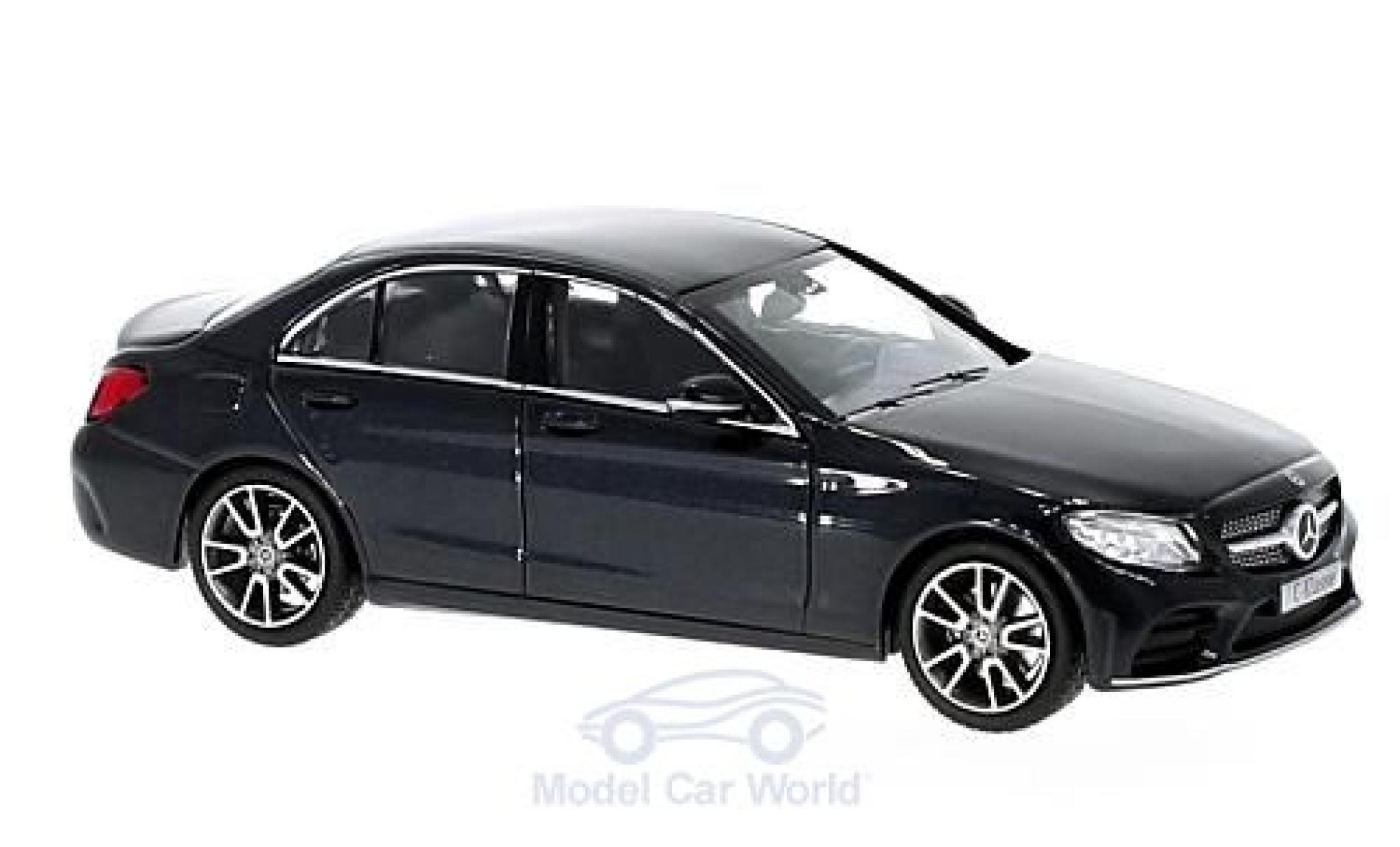 Diecast model cars Mercedes Classe C 1 43 Norev Mopf W205 metallic blue Alldiecast