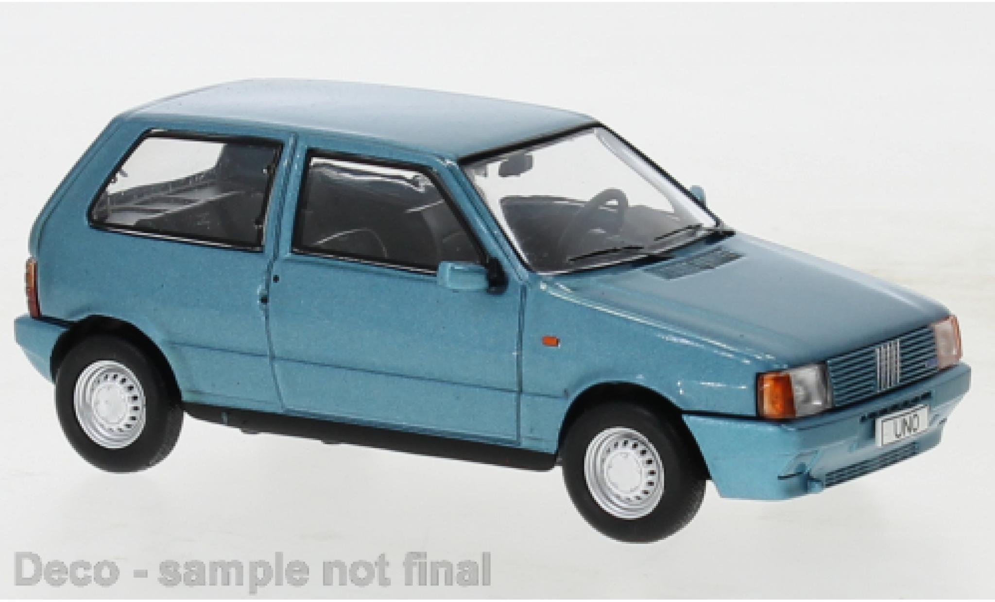 Die cast 1/43 Modellino Auto Fiat Uno 3P Blue Metallic 1983 by