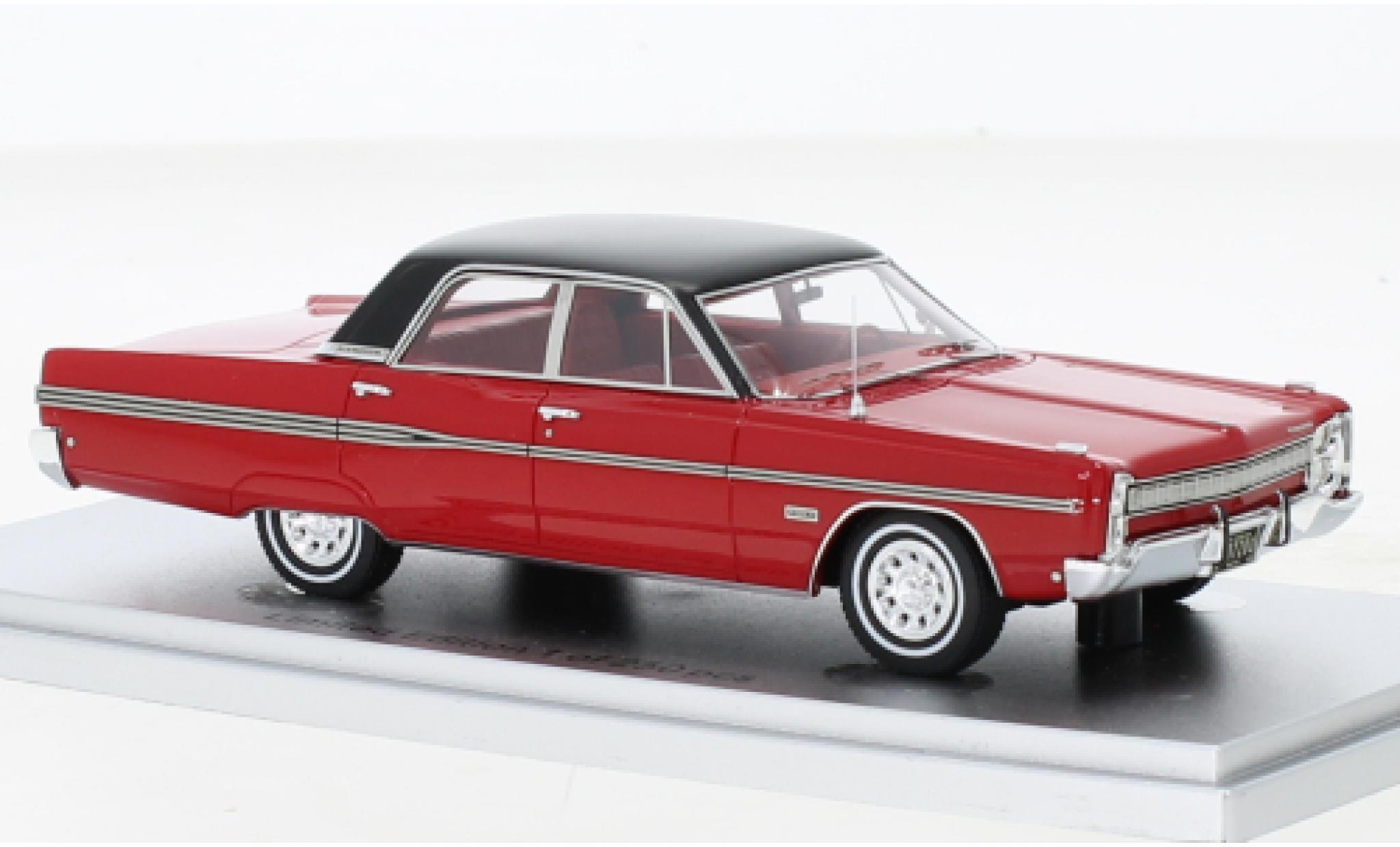 Diecast model cars Plymouth Fury 1 43 Kess 4 Door Sedan red black 1968 Alldiecast