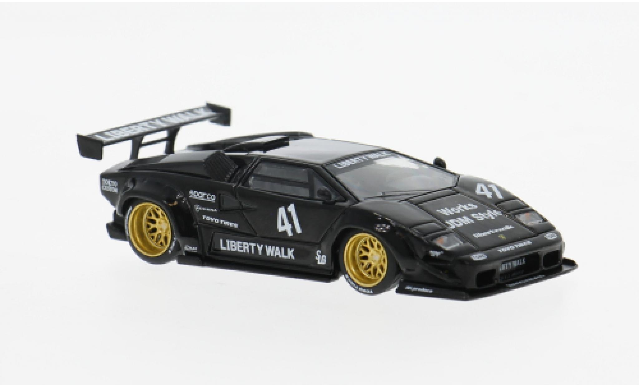 Lamborghini Countach 1/64 Mini GT LB-Works schwarz 2024 1:64 diecast model cars