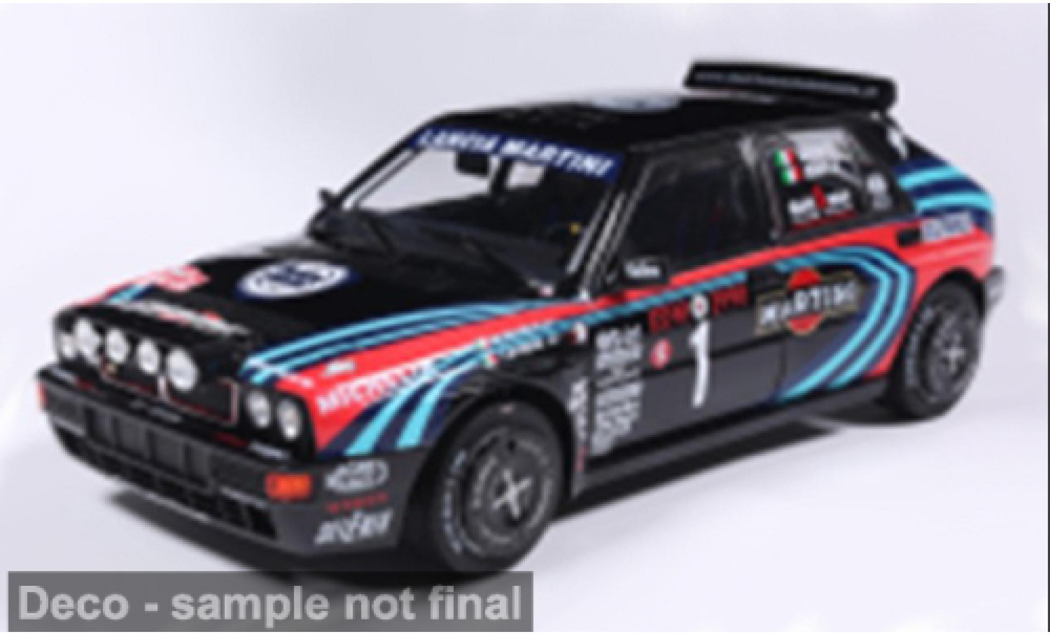 Lancia Delta 1/18 Solido HF Integrale schwarz/Dekor 1:18 diecast model cars