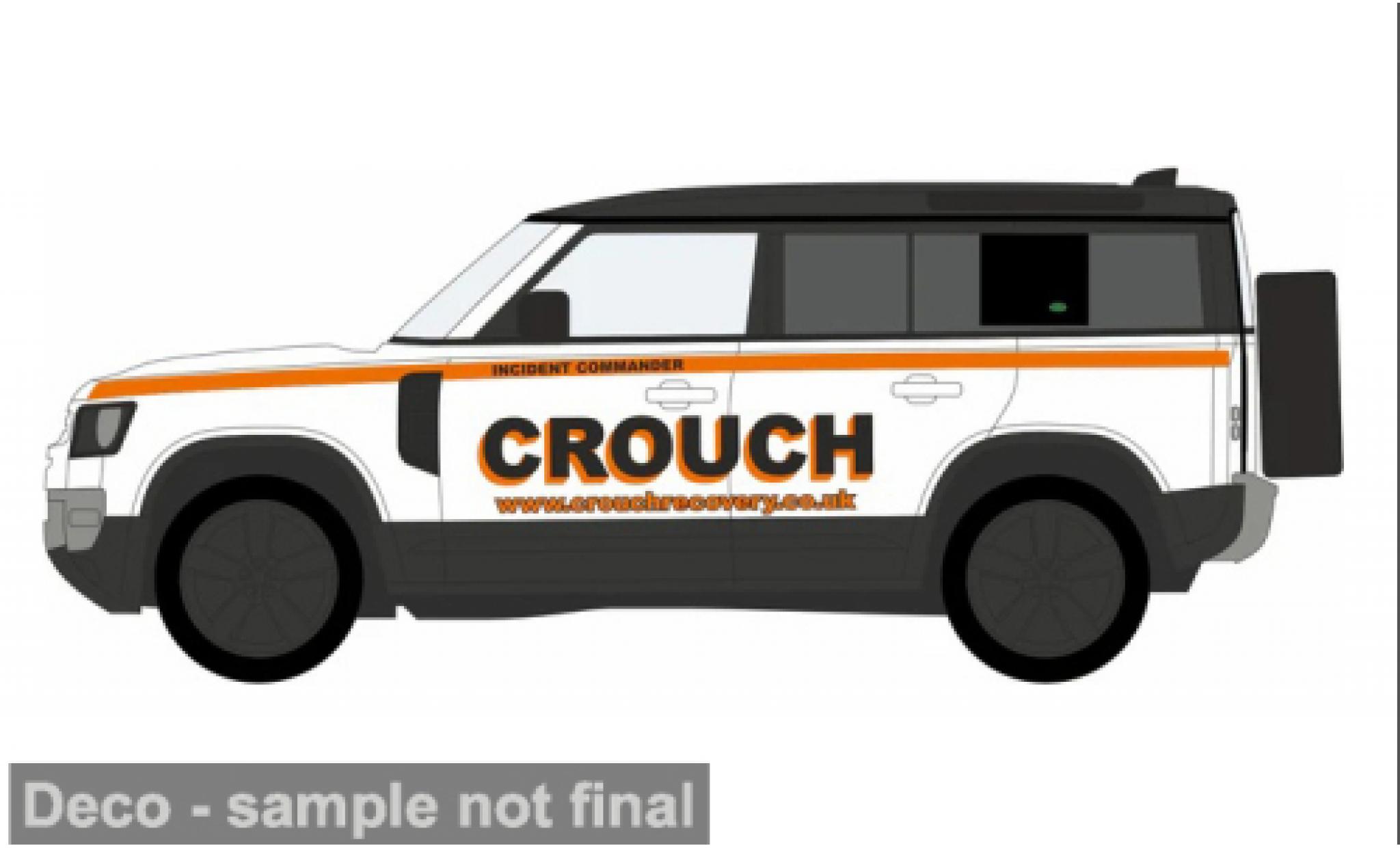 Land Rover Defender 1/76 Oxford 110 Crouch Recovery 1:76 diecast model cars