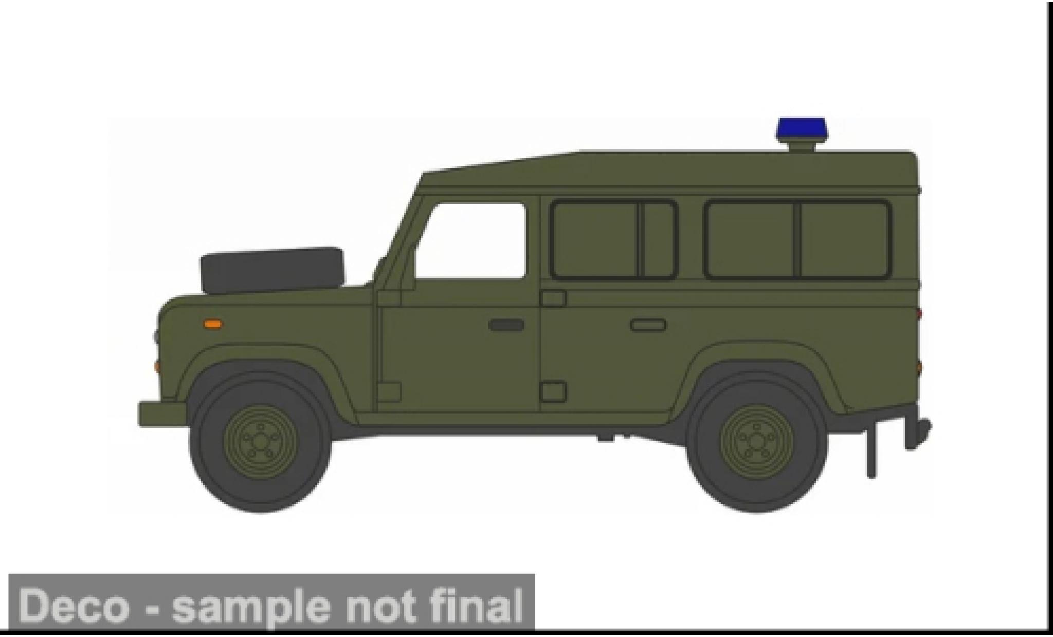 Land Rover Defender 1/76 Oxford oliv RAF Police 1:76 diecast model cars