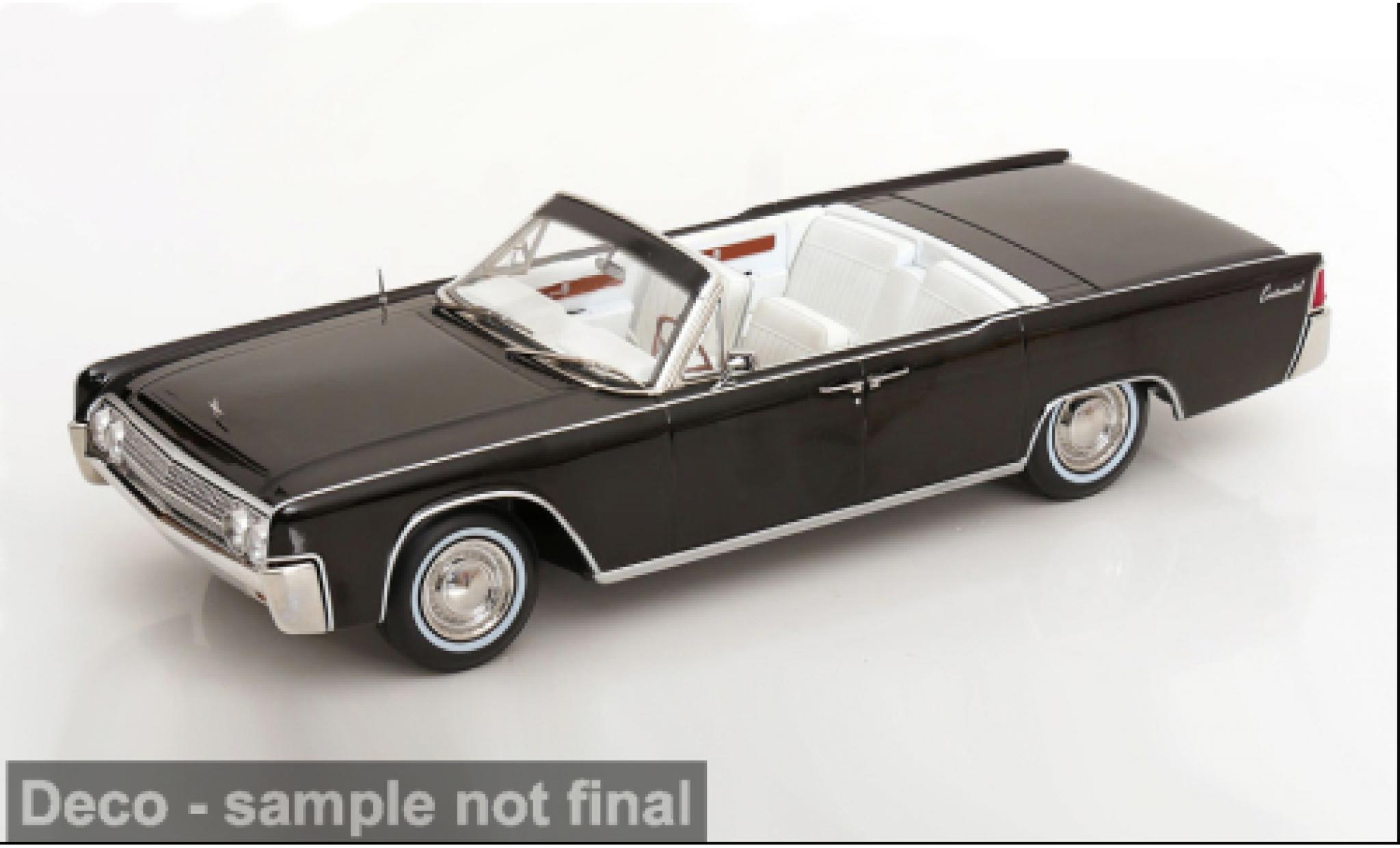 Lincoln Continental 1/18 KK Scale Convertible schwarz/weiss 1963 Bad Boys 1:18 diecast model cars