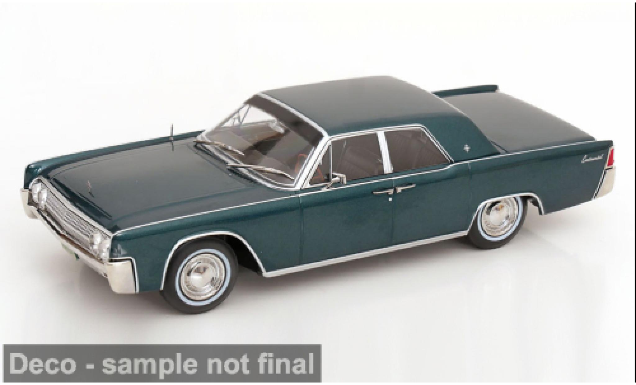 Lincoln Continental 1/18 KK Scale gr&Atilde;&frac14;n 1963 1:18 diecast model cars