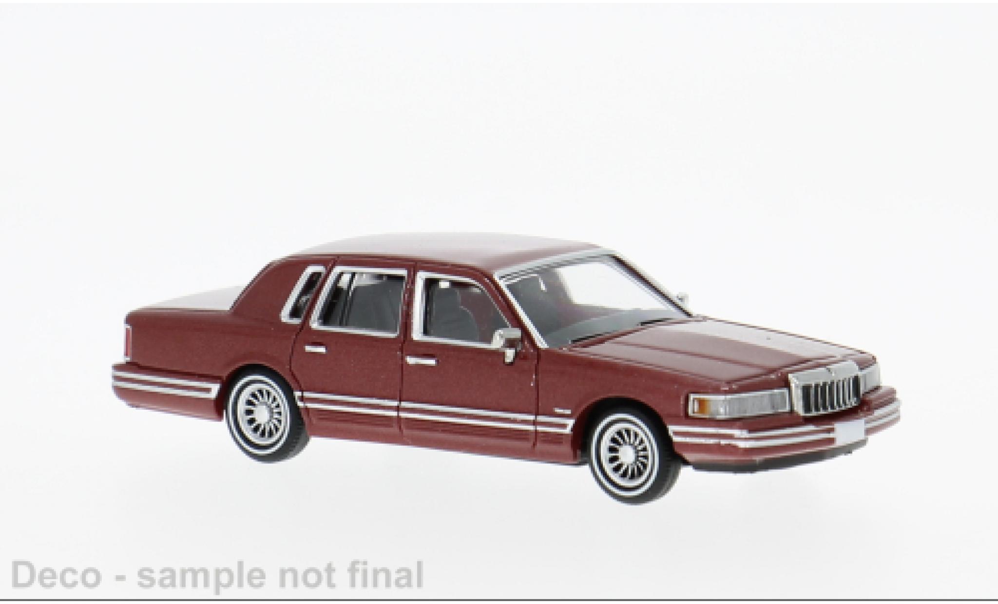 Lincoln Town Car 1/87 PCX87 rot 1991 1:87 diecast model cars