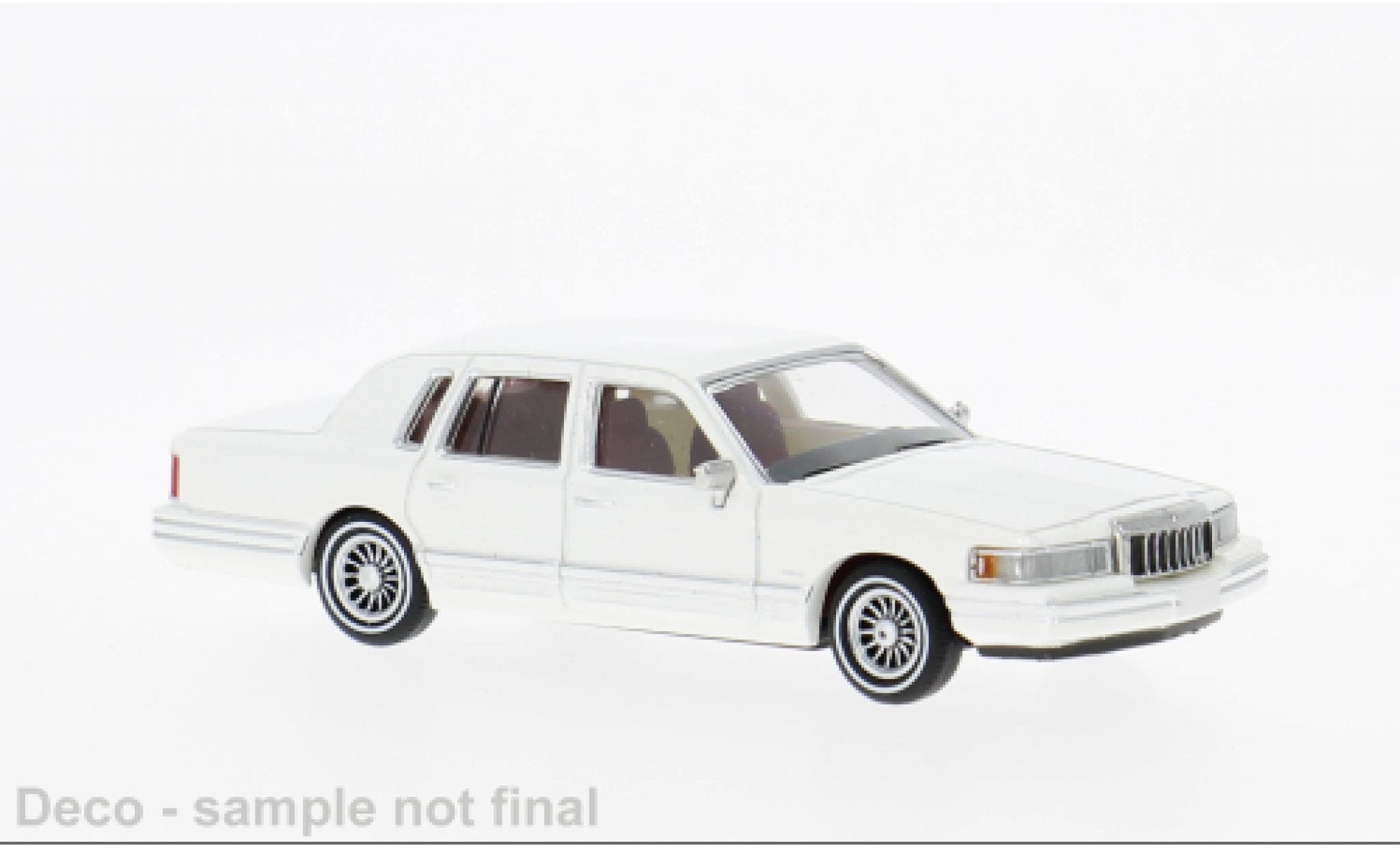 Lincoln Town Car 1/87 PCX87 weiss 1991 1:87 diecast model cars