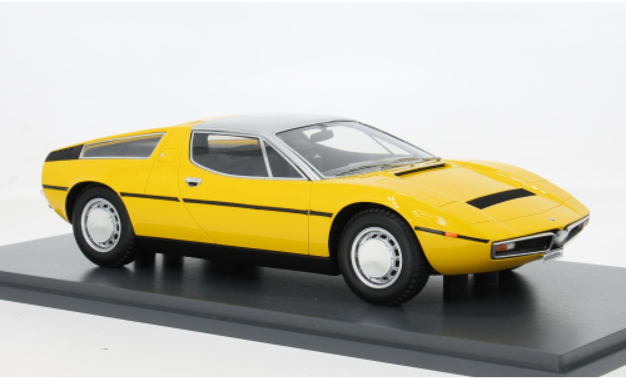 Maserati Bora 1/18 Schuco gelb 1971 1:18 diecast model cars