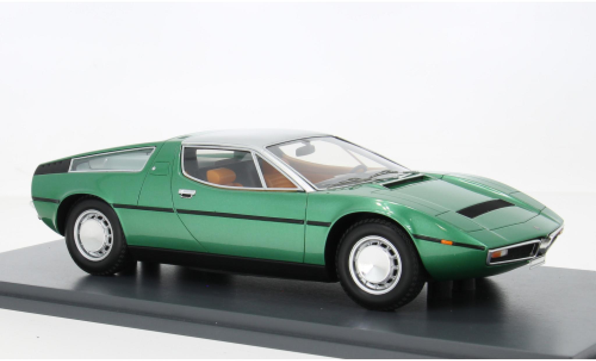 Maserati Bora 1/18 Schuco gr&uuml;n 1971 1:18 diecast model cars