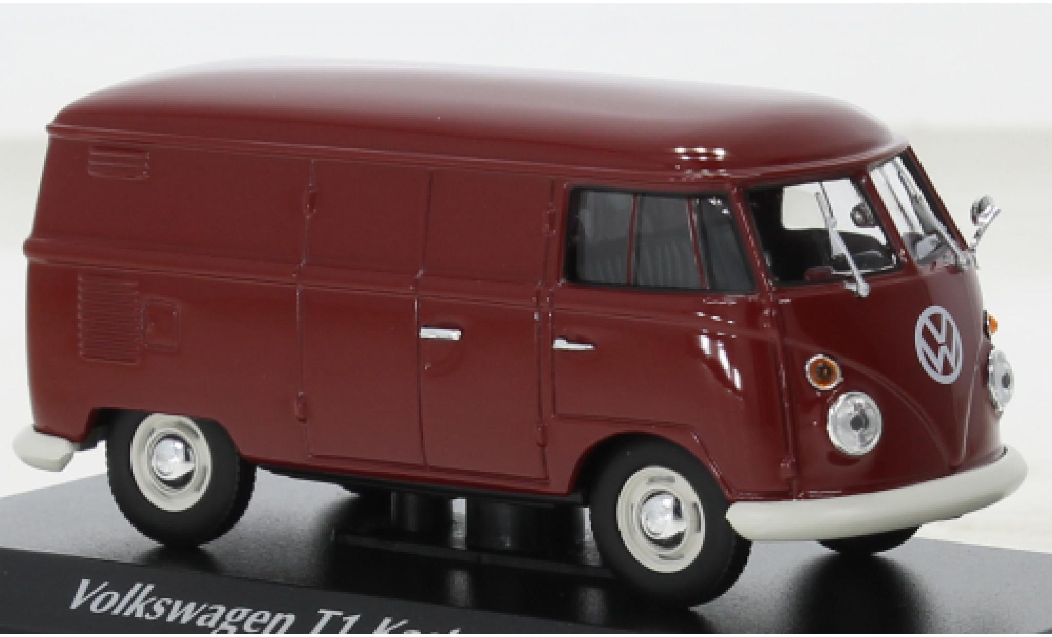 Modellino VW T1 Autobus Furgone 1963 Turchese Scala 1:43 Maxichamps Die-Cast