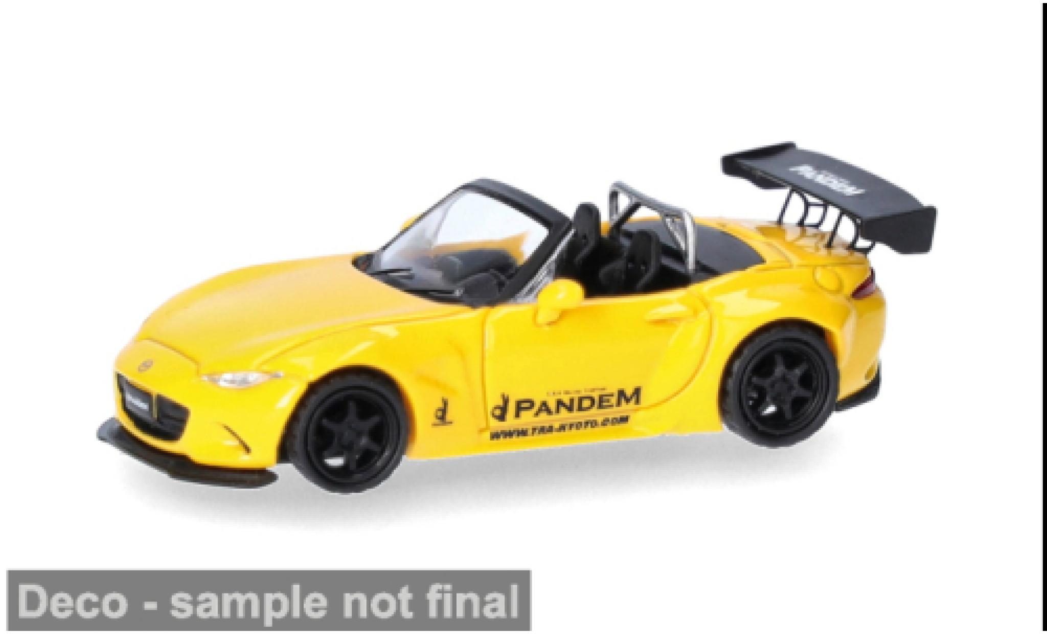 Mazda MX 1/87 Micro City 87 -5 Rocket Bunny gelb 1:87 diecast model cars