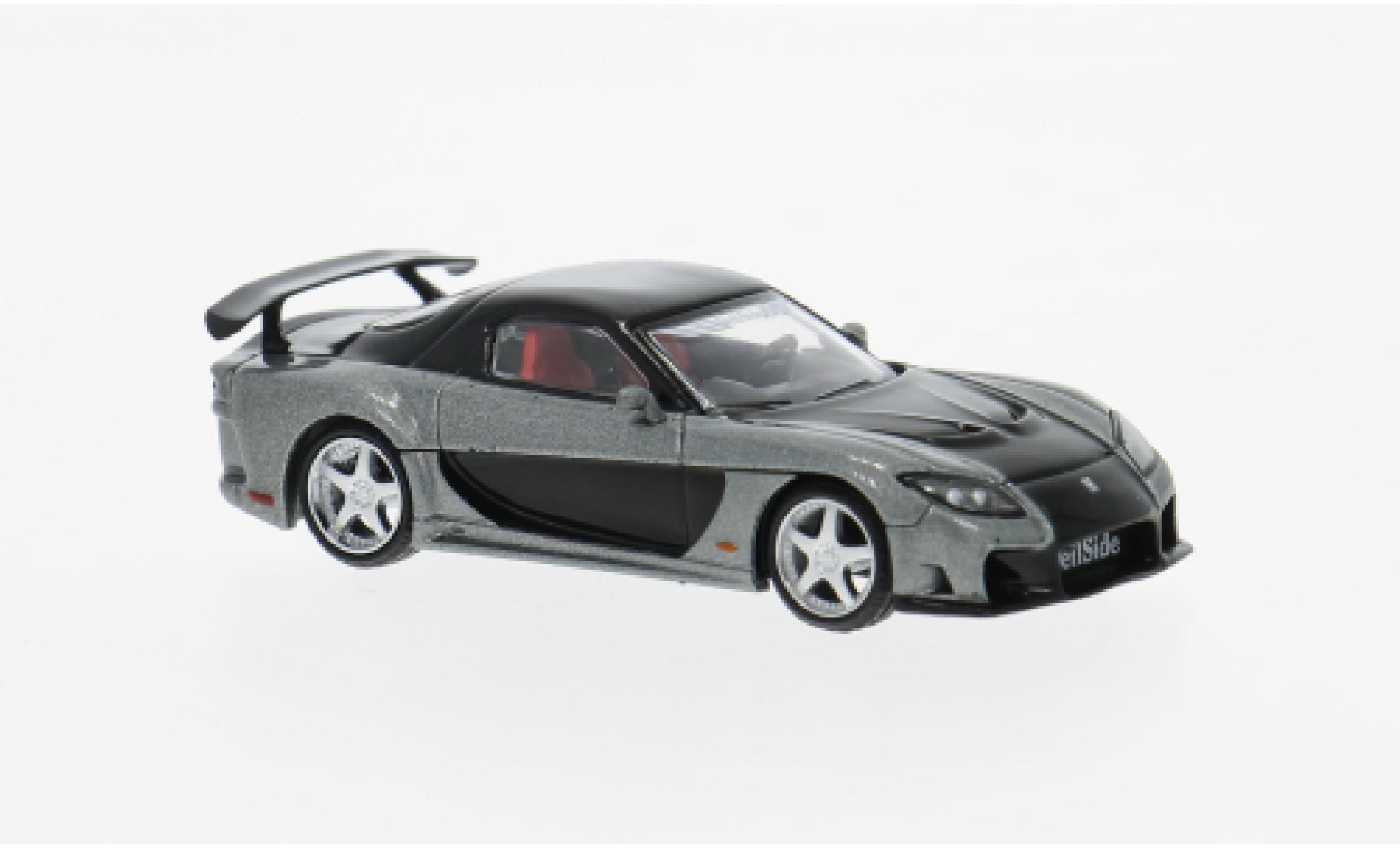 Mazda RX7 1/64 Mini GT (FD3S) grau/schwarz 2011 1:64 diecast model cars