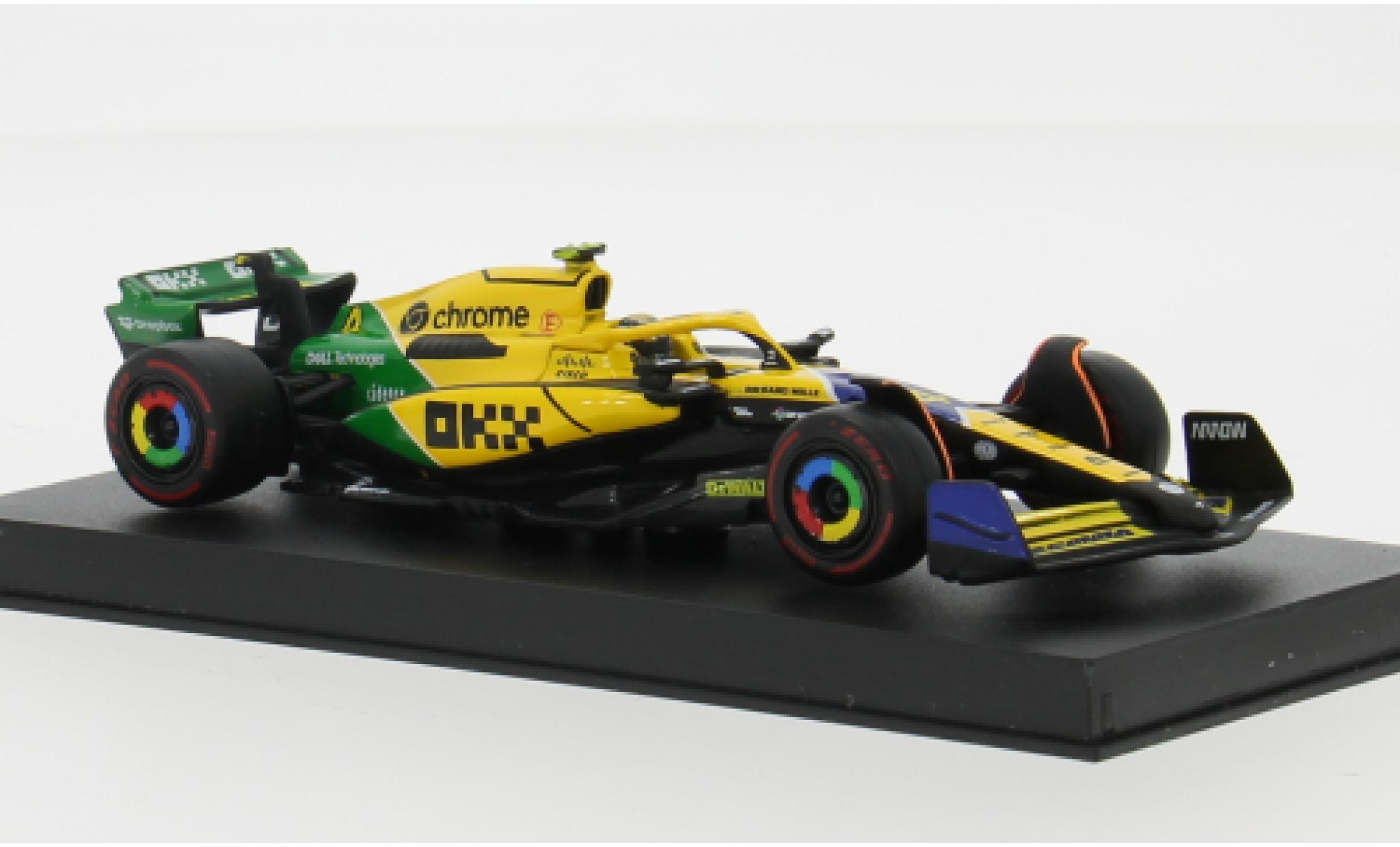 McLaren F1 1/43, Bburago Burago MCL38 Formel 1 GP Monaco 2024 Team #4 L.Norris 1:43 Bburago diecast model cars