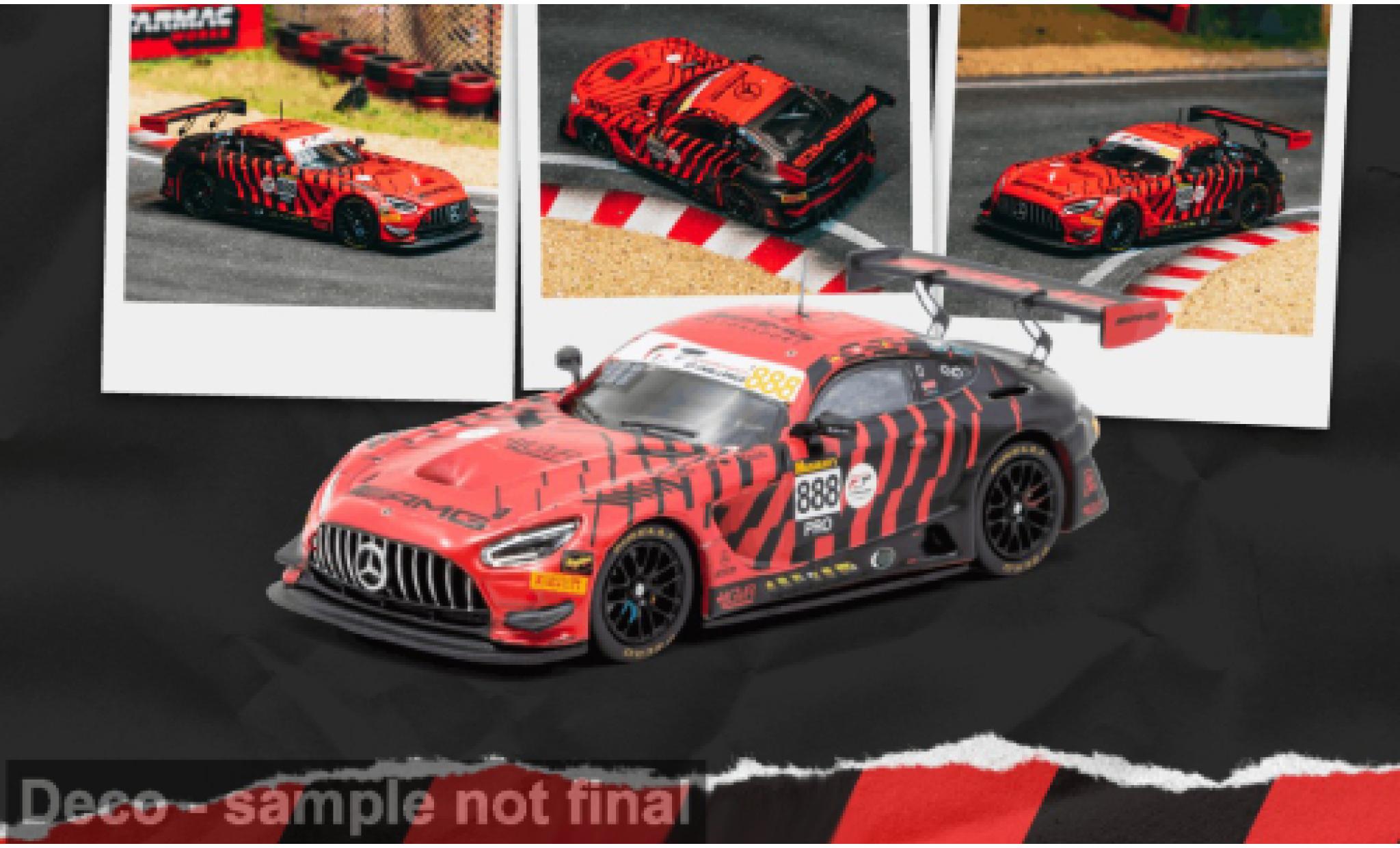 Mercedes AMG GT 1/64 Tarmac Works GTR3 rot/schwarz 12h Bathurst 2026 #888 M.Engel 1:64 diecast model cars