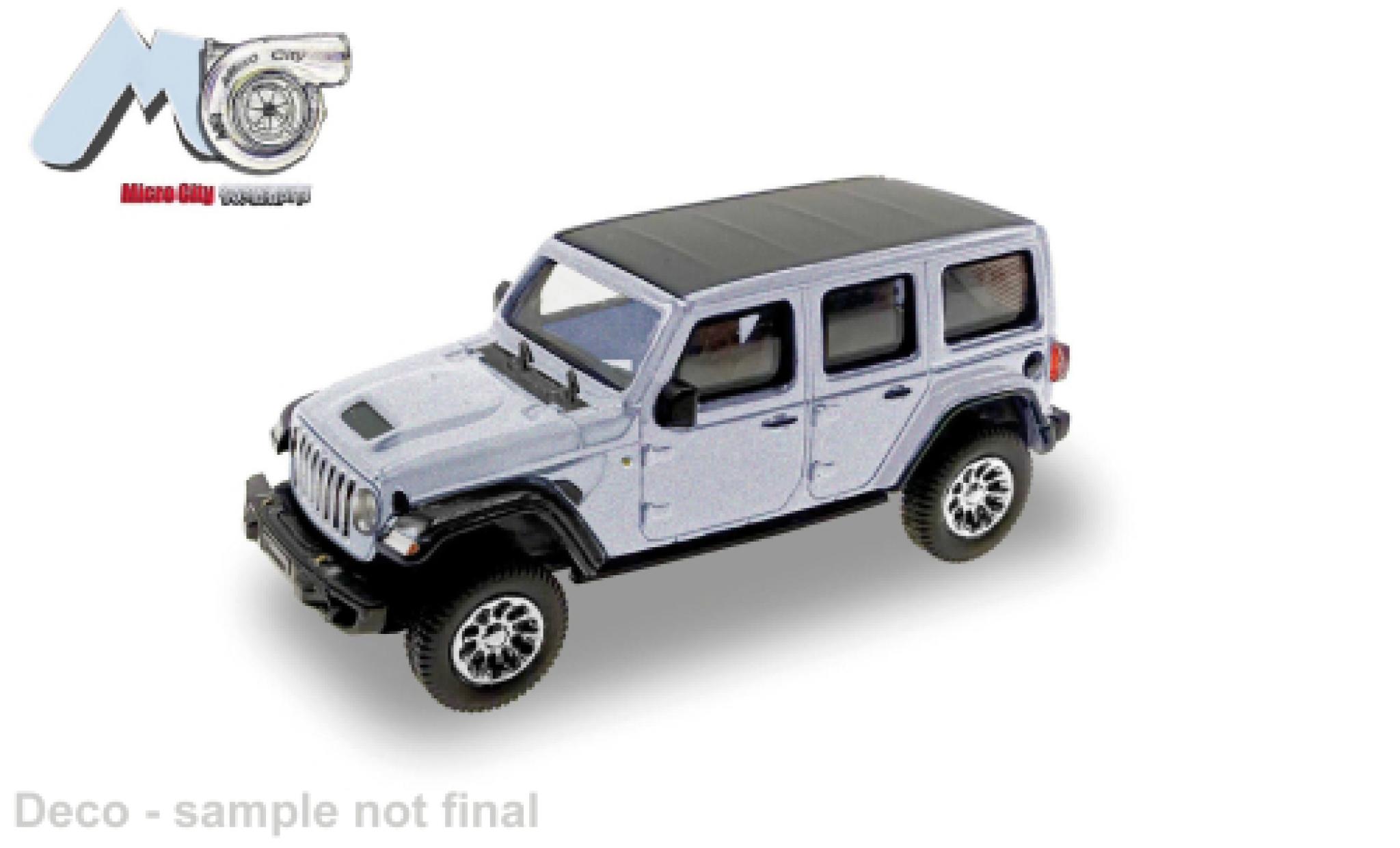 Jeep Wrangler Micro City 87 silber 2017 1:87 diecast model cars