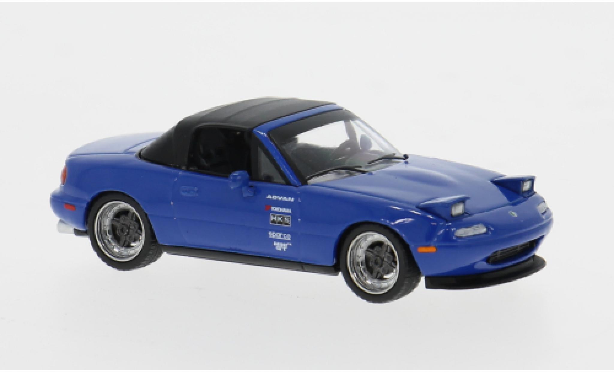 Mazda MX 1/64 Mini GT -5 blau/schwarz 1990 1:64 diecast model cars