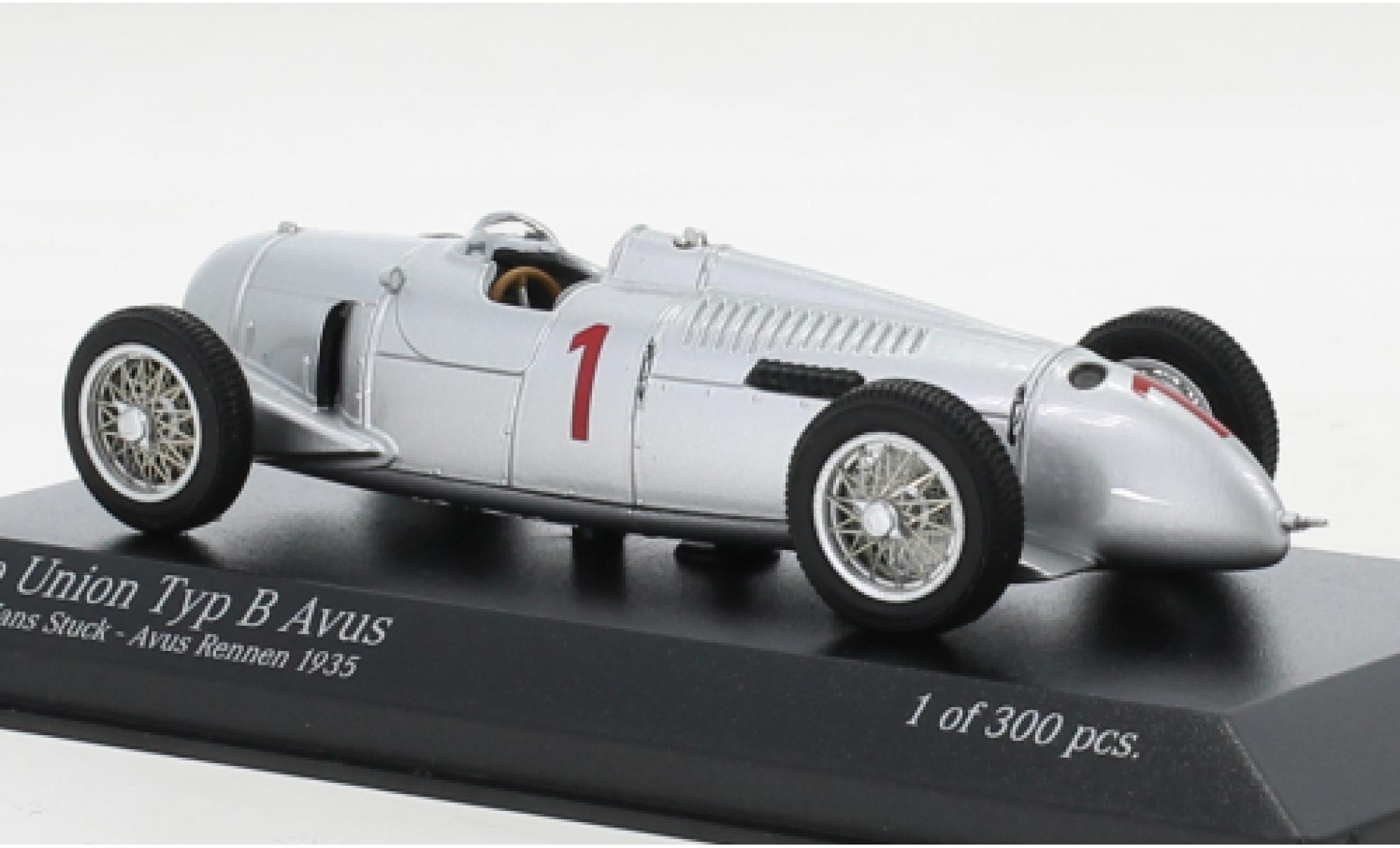Diecast model cars Auto Union Typ B 1/87 BoS Models Lucca