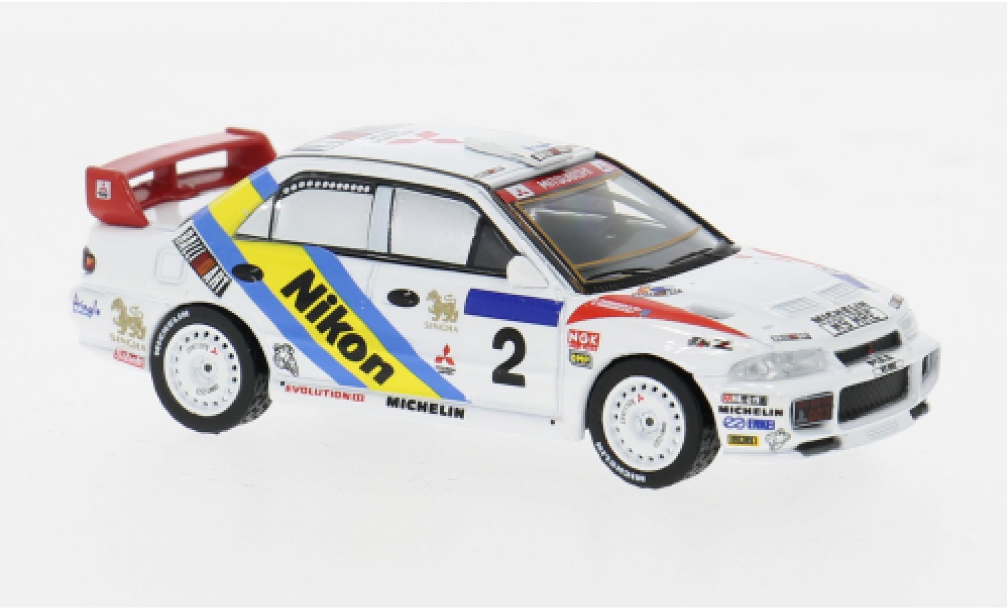 Mitsubishi Lancer 1/64 Tarmac Works Evolution III Rally Hong Kong-Peking 1:64 diecast model cars
