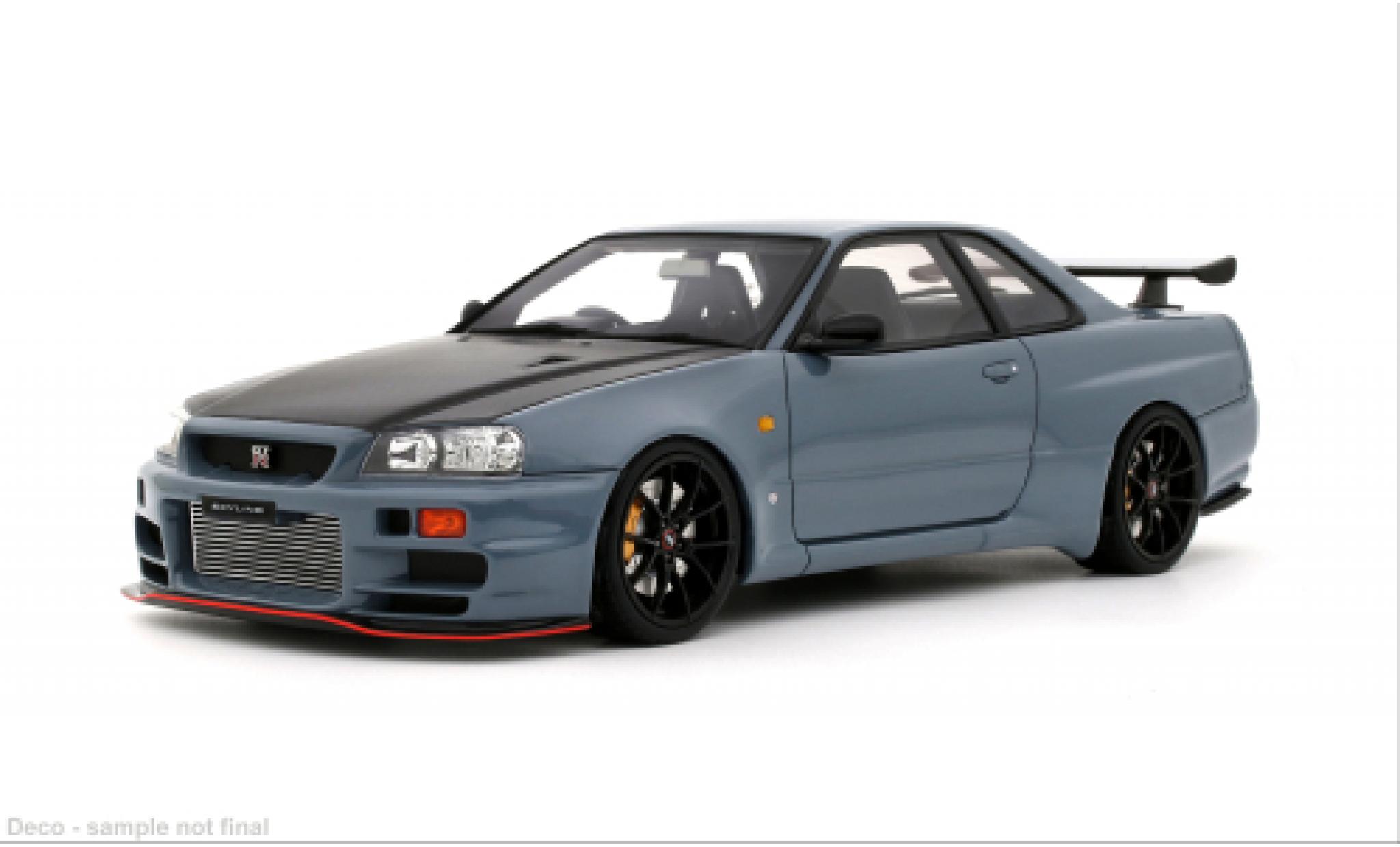 Nissan Skyline 1/18 Ottomobile GT-R (BNR34) grau/schwarz 2025 1:18 diecast model cars