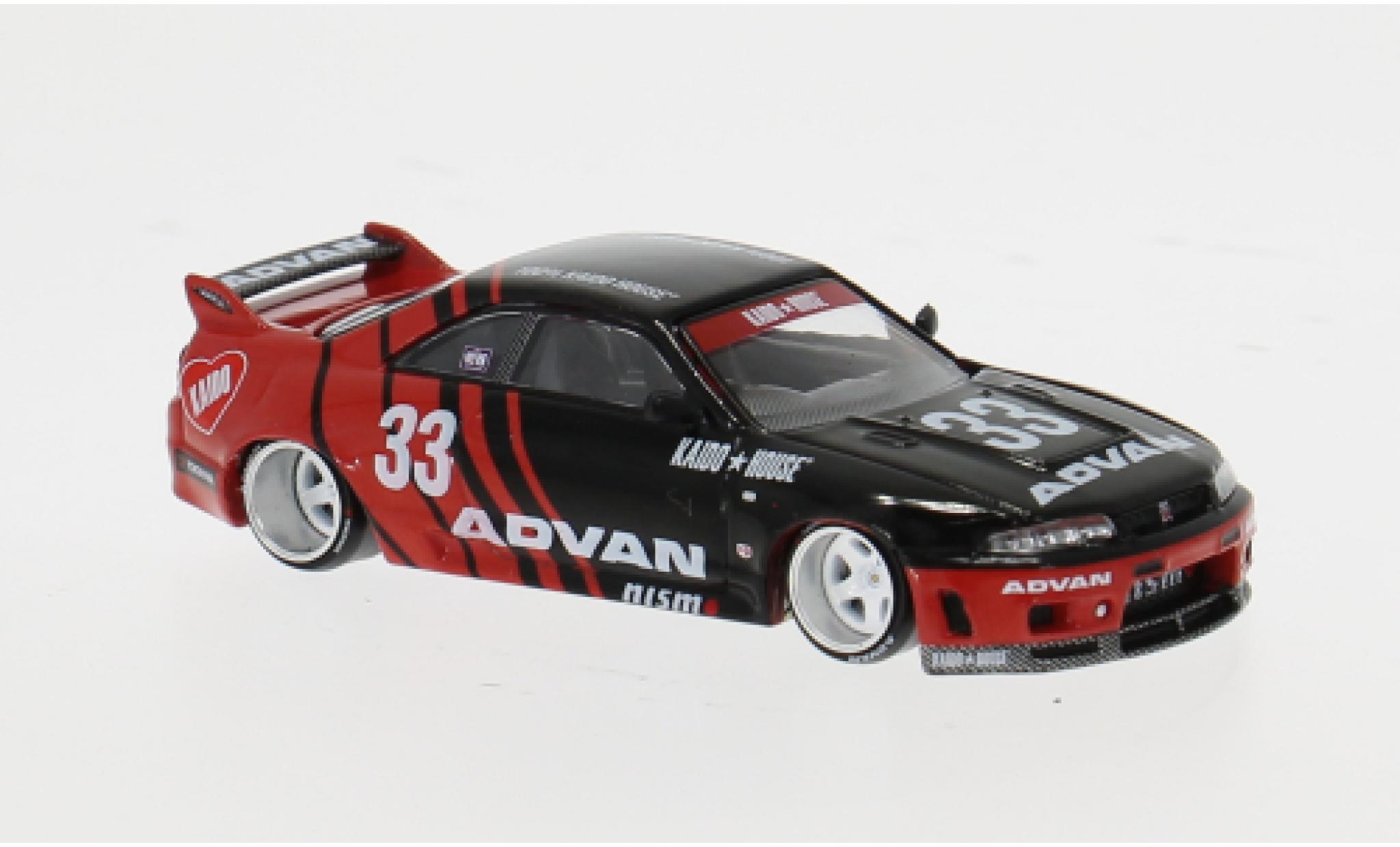 Nissan Skyline 1/64 Mini GT GT-R (R33) Kaido Works Advan 1:64 diecast model cars