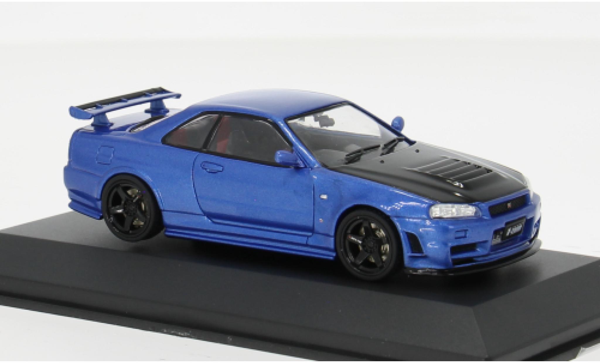 Nissan Skyline 1/43 Solido GT-R (R34) blau 1:43 diecast model cars