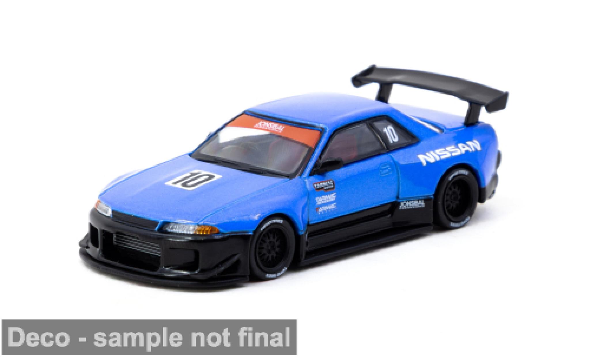 Nissan Skyline 1/64 Tarmac Works (R32) ( 10th Anniversary) blau/schwarz 1:64 diecast model cars