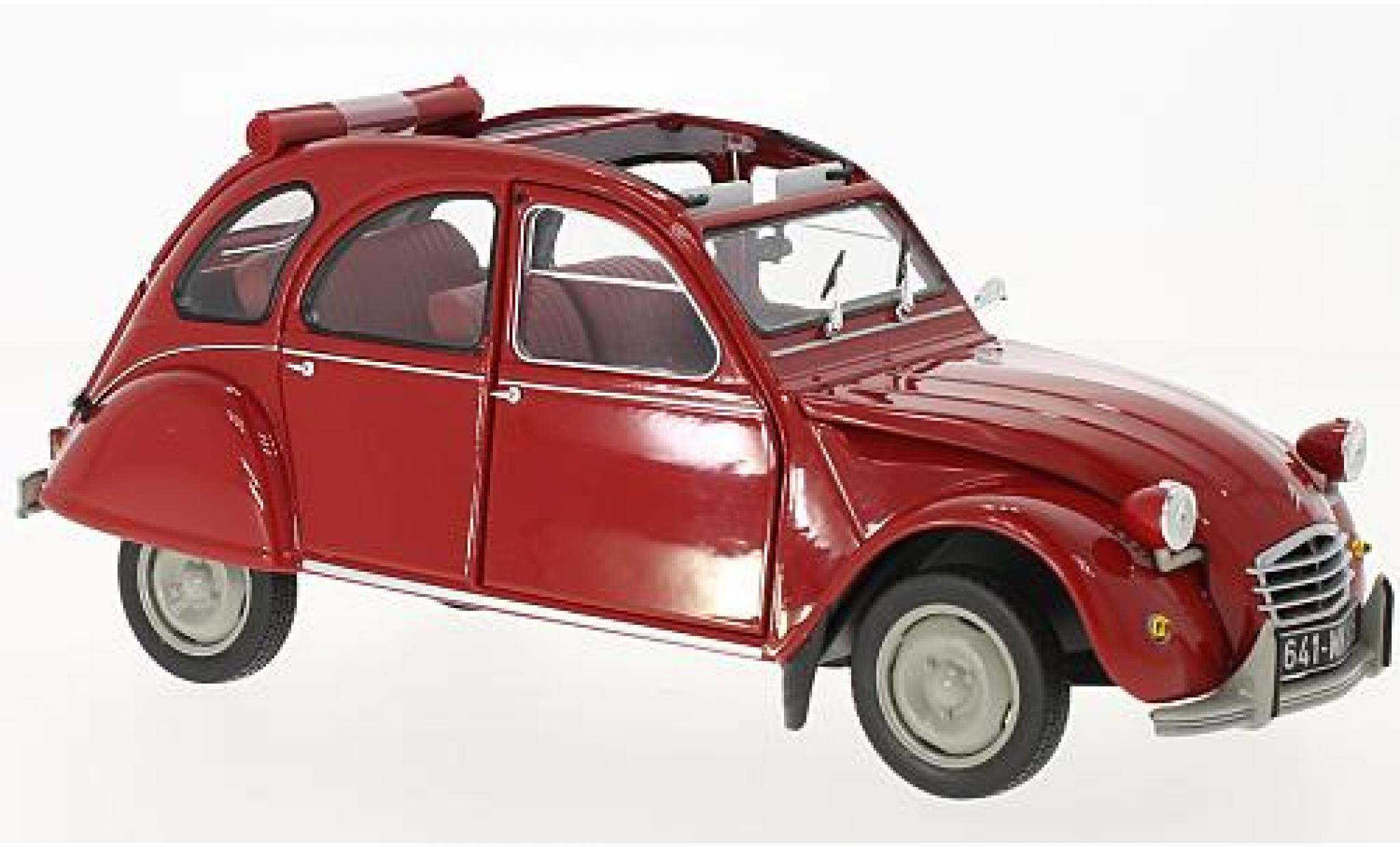 Miniature Citroen 2CV 1/18 Norev Azlp Grise 1958 Avec Toit Ouvrant 