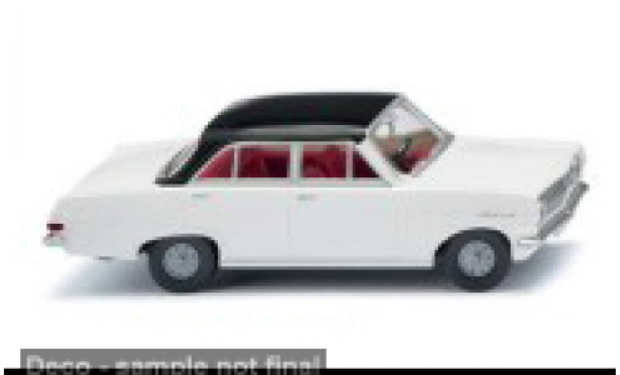 Opel Rekord 1/87 Wiking A weiss/schwarz 1963 1:87 diecast model cars