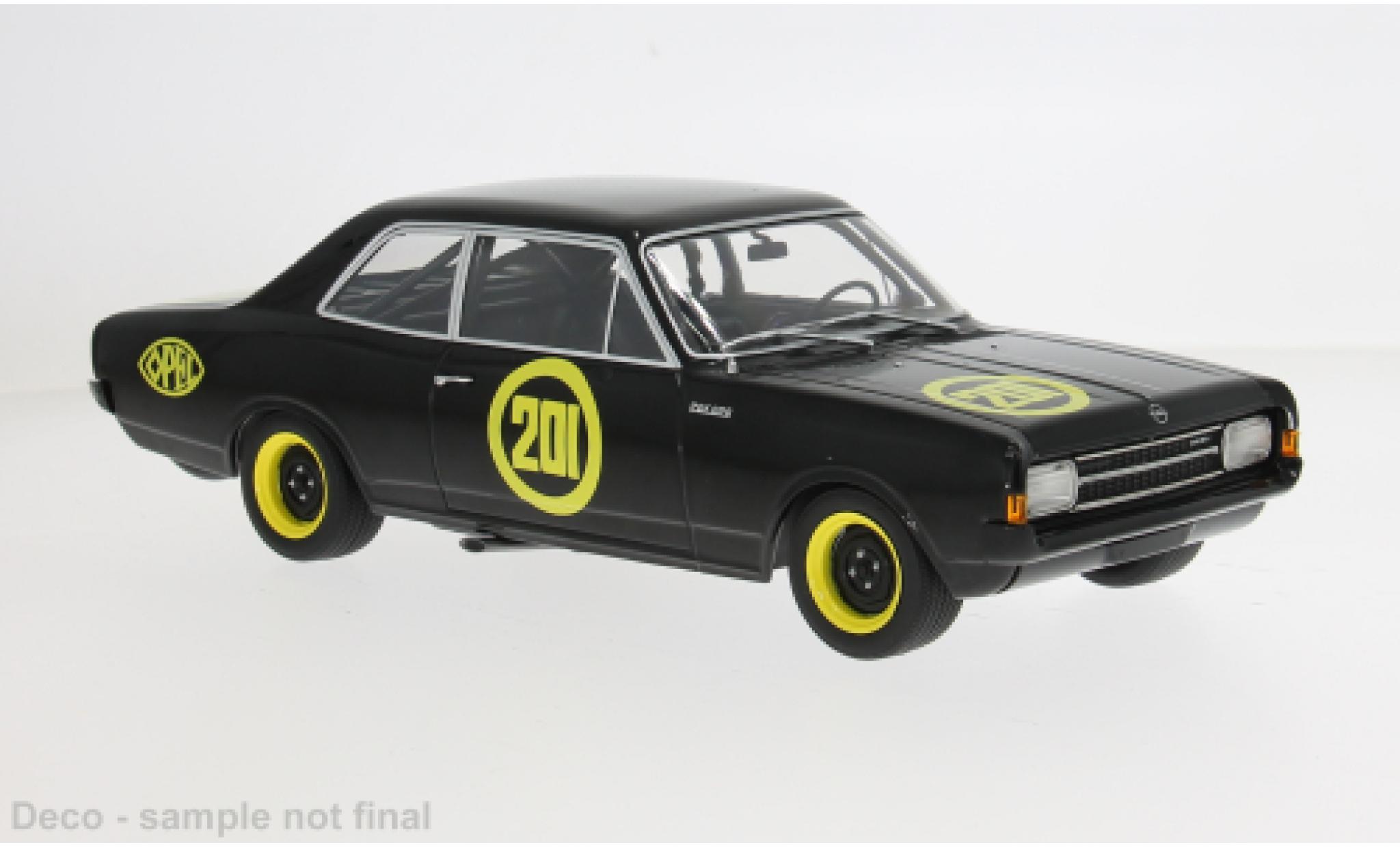 Opel Rekord 1/18 MCG C 1967 Schwarze Witwe #201 1:18 diecast model cars