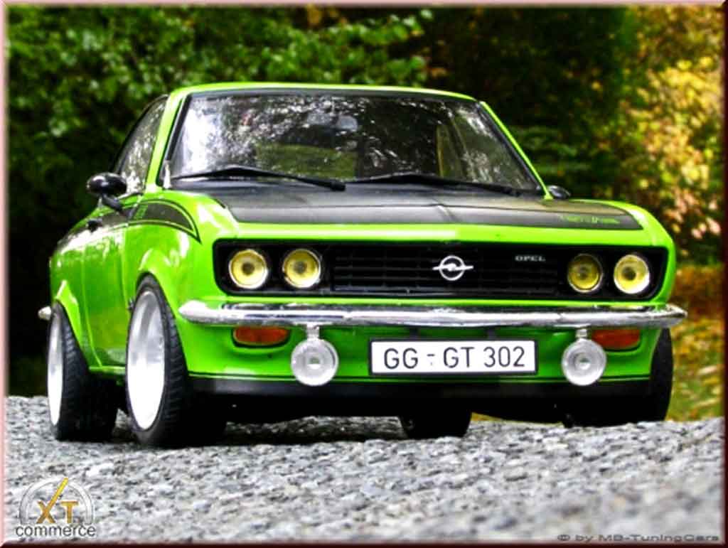 Opel Manta 1/18 Norev gt/e grun 1975 jantes bbs bords larges diecast model cars