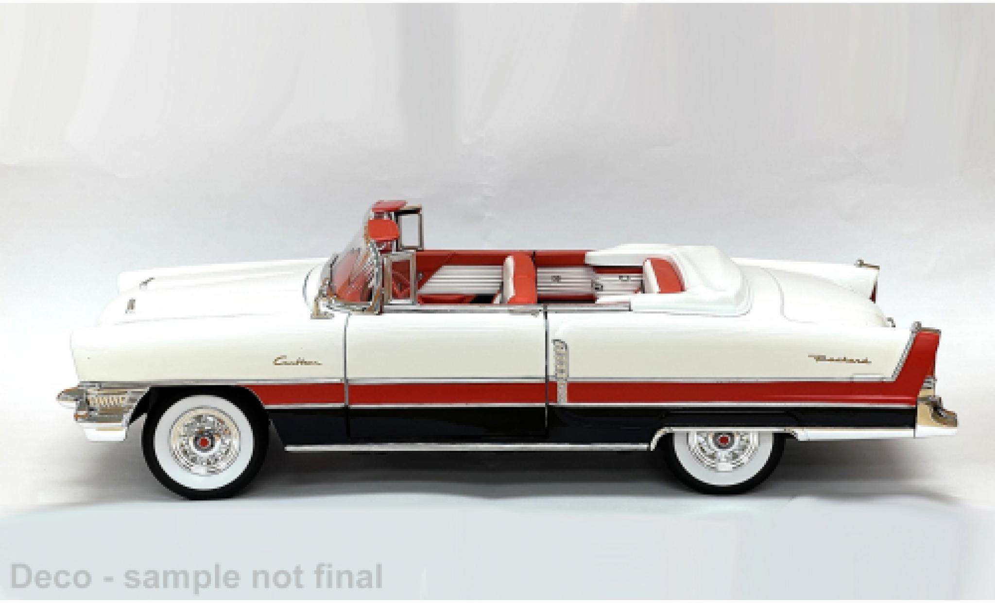 Packard Caribbean 1/18 Lucky Die Cast (Cabriolet) mit schwarzen Streifen weiss/rot 1955 1:18 diecast model cars
