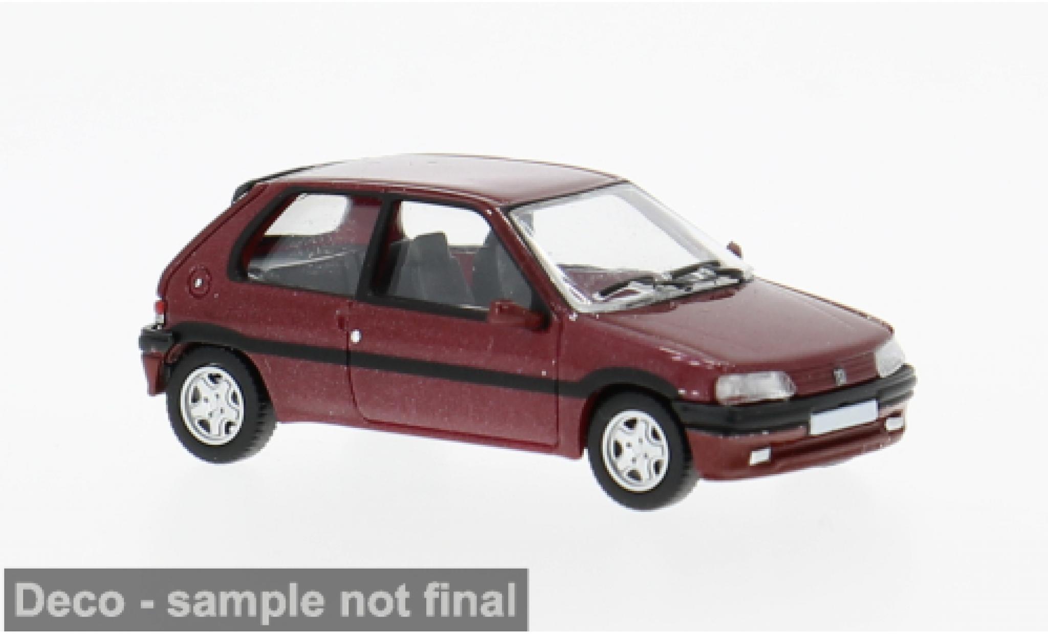Peugeot 106 1/87 PCX87 XSI rot 1991 1:87 diecast model cars