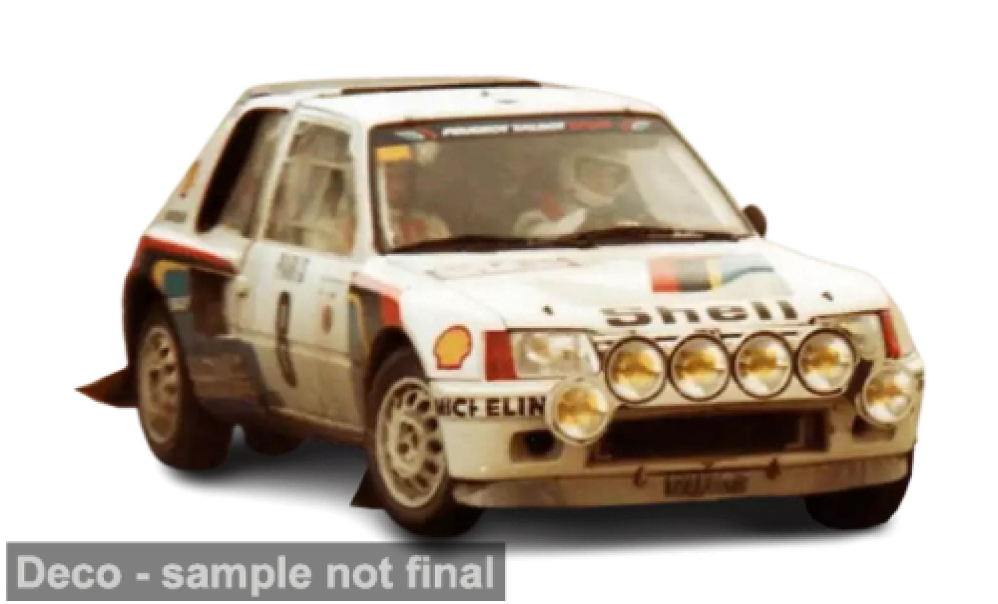 Peugeot 205 1/18 Norev T16 Rally Monte Carlo 1985 #8 B.Saby 1:18 diecast model cars