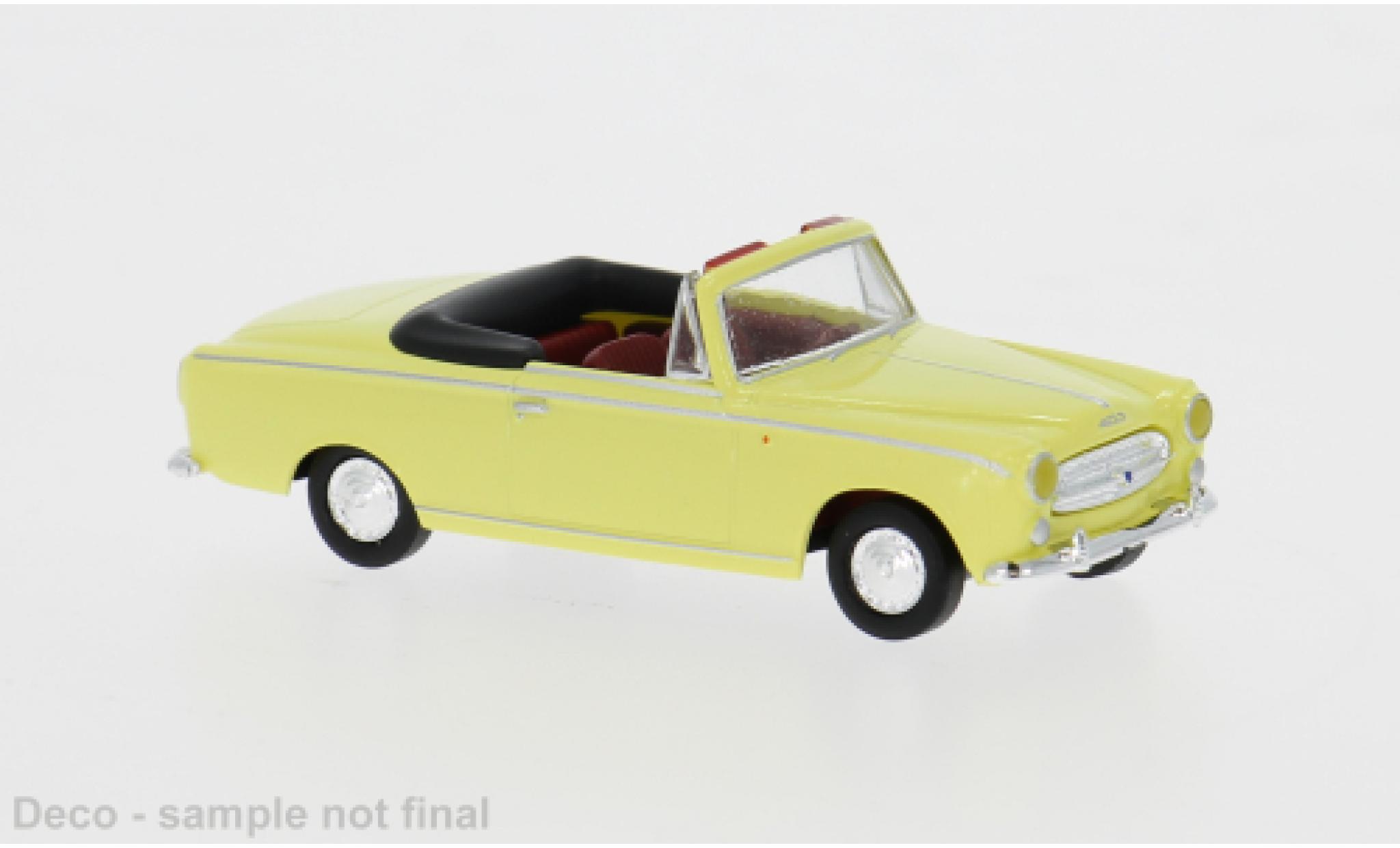 Peugeot 403 1/87 Brekina Cabriolet gelb 1956 1:87 Drummer diecast model cars
