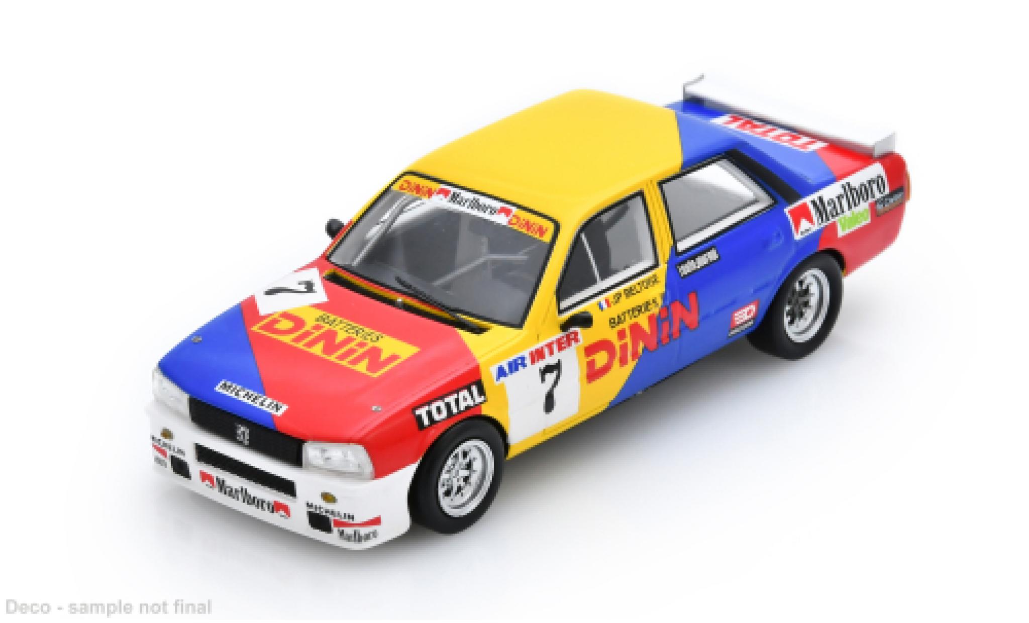 Peugeot 505 1/43 Spark 1982 #7 J-P.Beltoise 1:43 diecast model cars