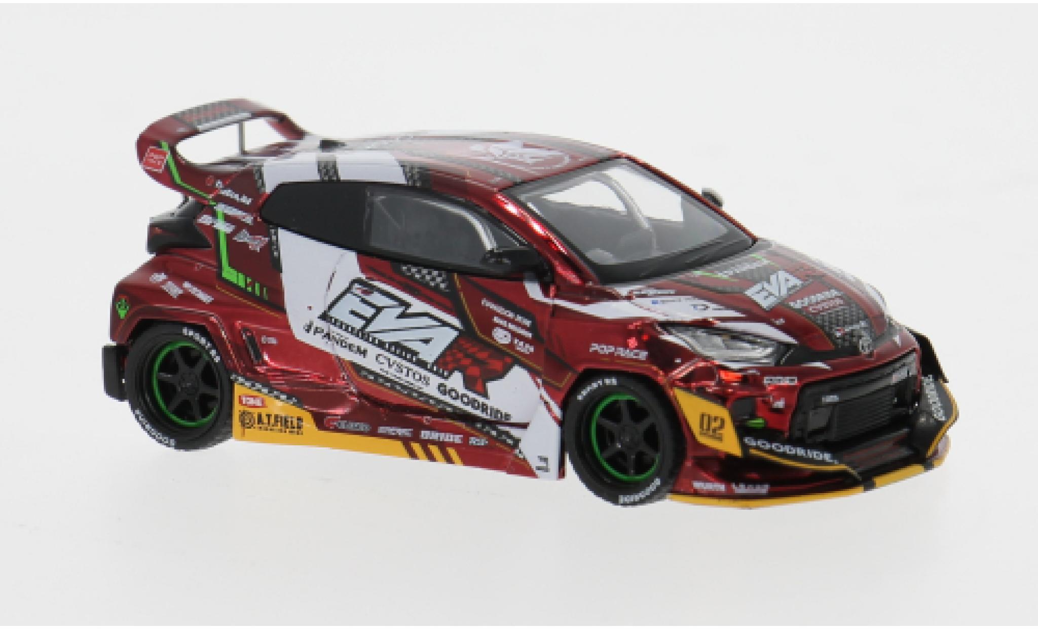 Toyota Yaris 1/64 Pop Race GR Eva RT 1:64 diecast model cars