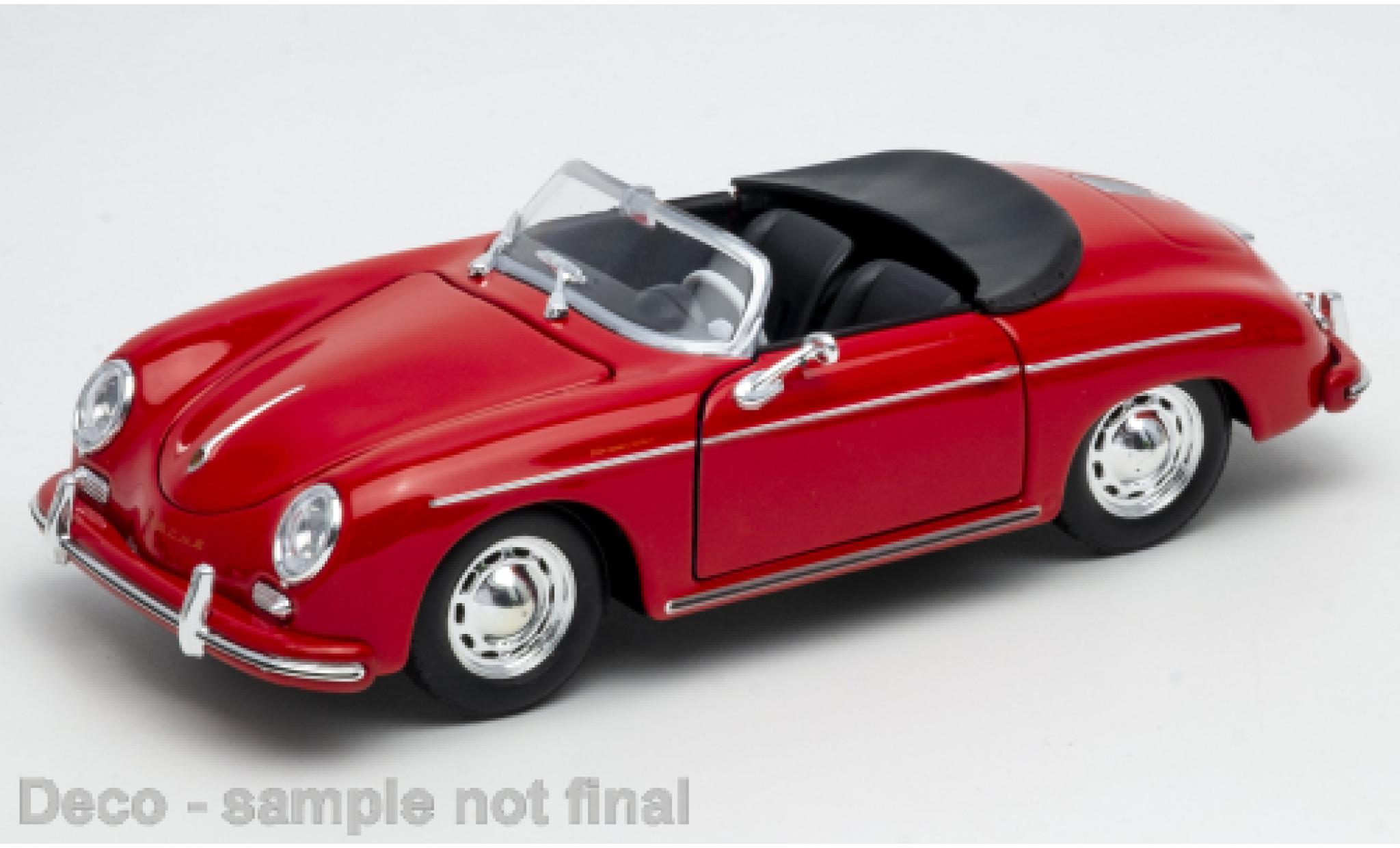 Porsche 356 1/24 Welly A Speedster rot 1:24 diecast model cars