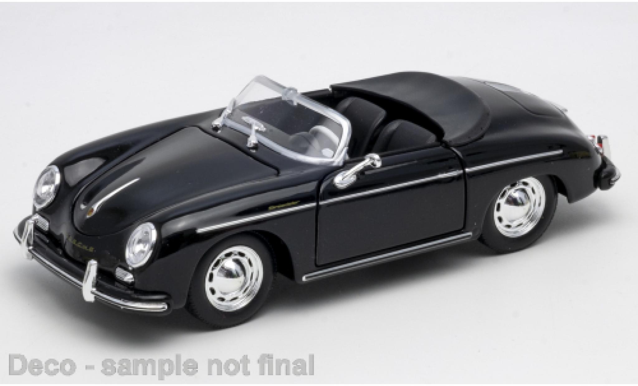 Porsche 356 1/24 Welly A Speedster schwarz 1:24 diecast model cars