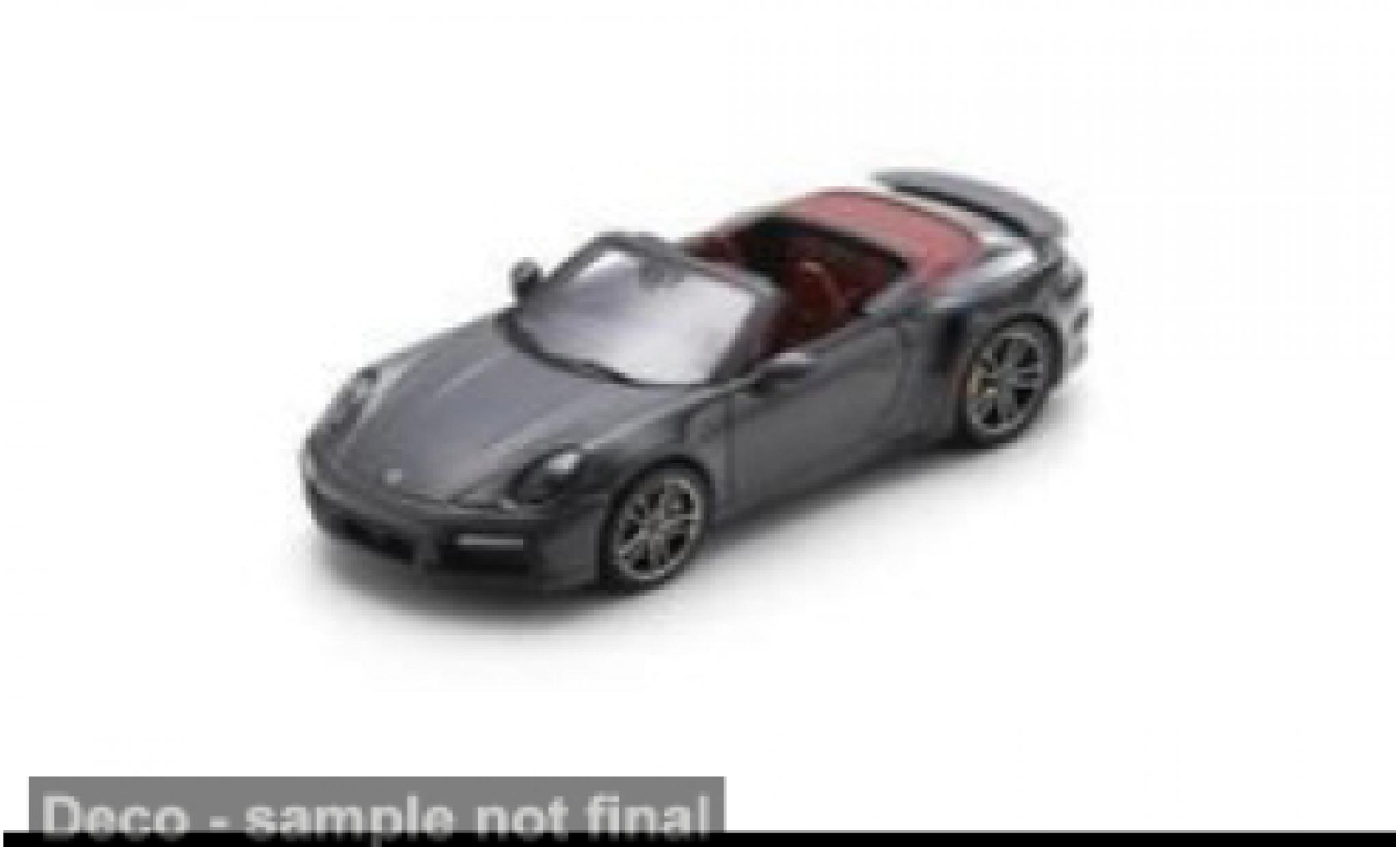 Porsche 992 Turbo s 1/43 Spark 911  Turbo S Cabriolet anthrazit 1:43 diecast model cars