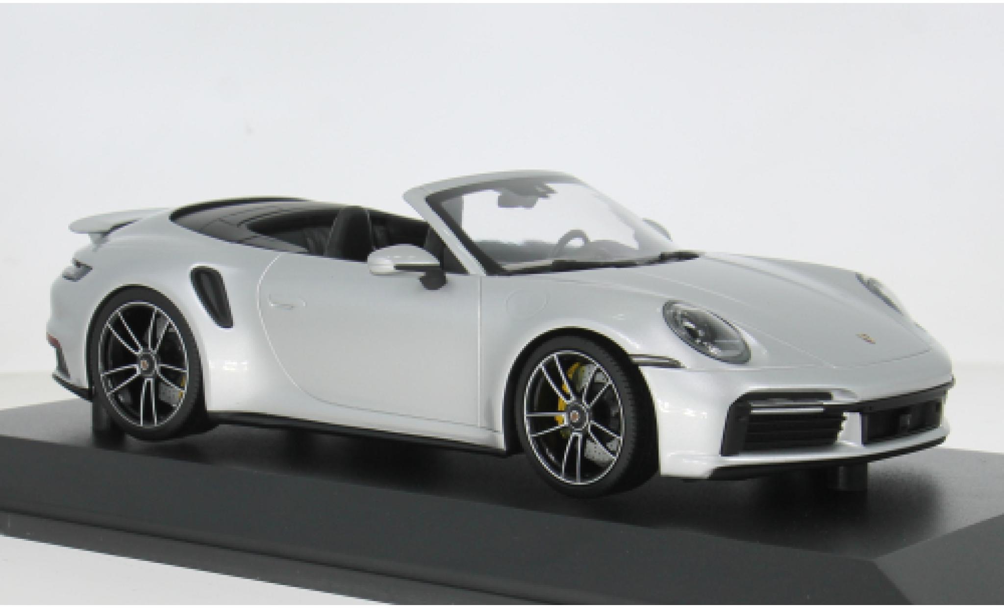 Porsche 992 Turbo s 1/18 Minichamps 911  Turbo S Cabriolet silber 2020 1:18 diecast model cars