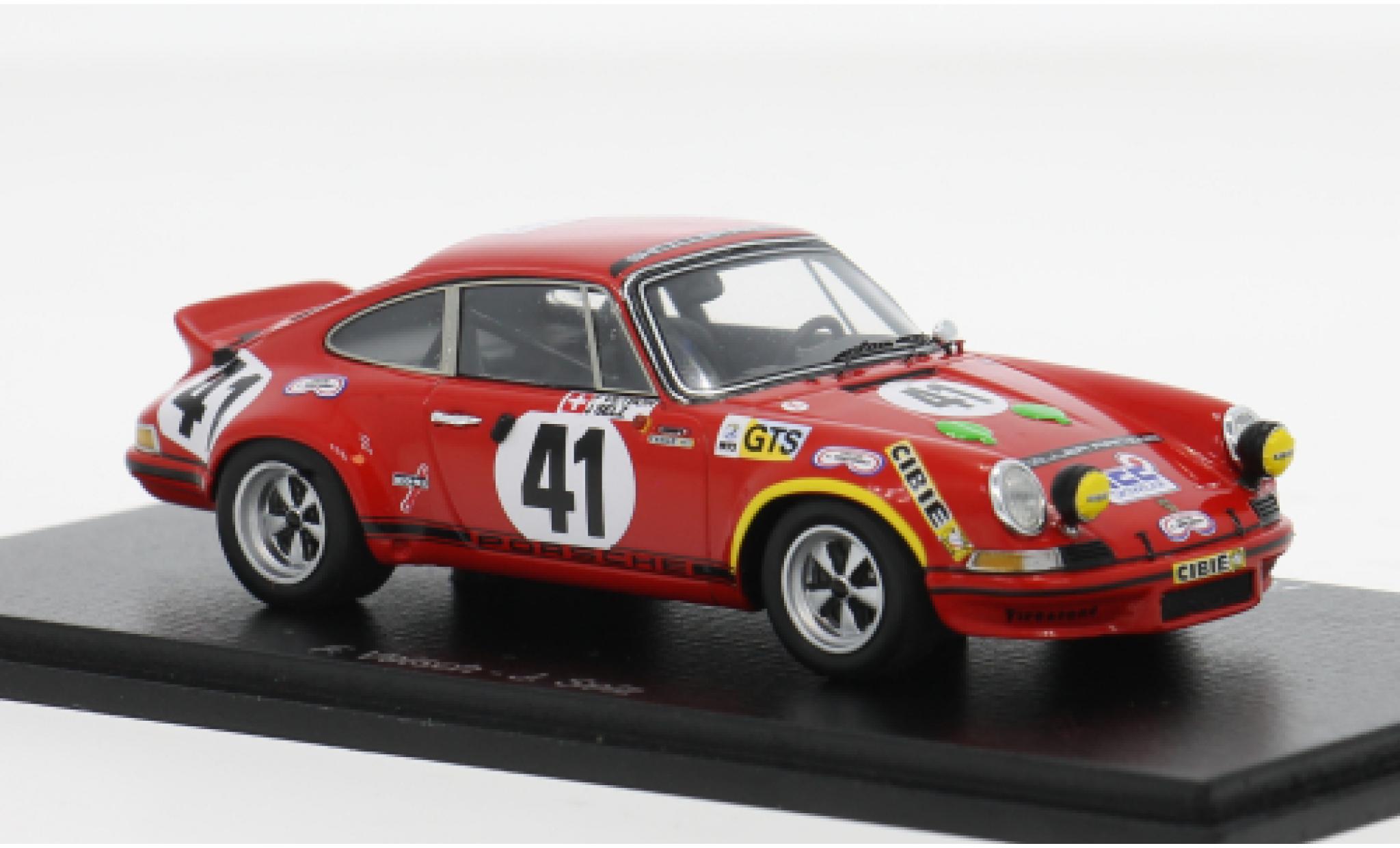 Porsche 911 1/43 Spark Carrera RSR 2.8 24h Le Mans 1973 #41 F.Vetsch/J.Selz 1:43 diecast model cars