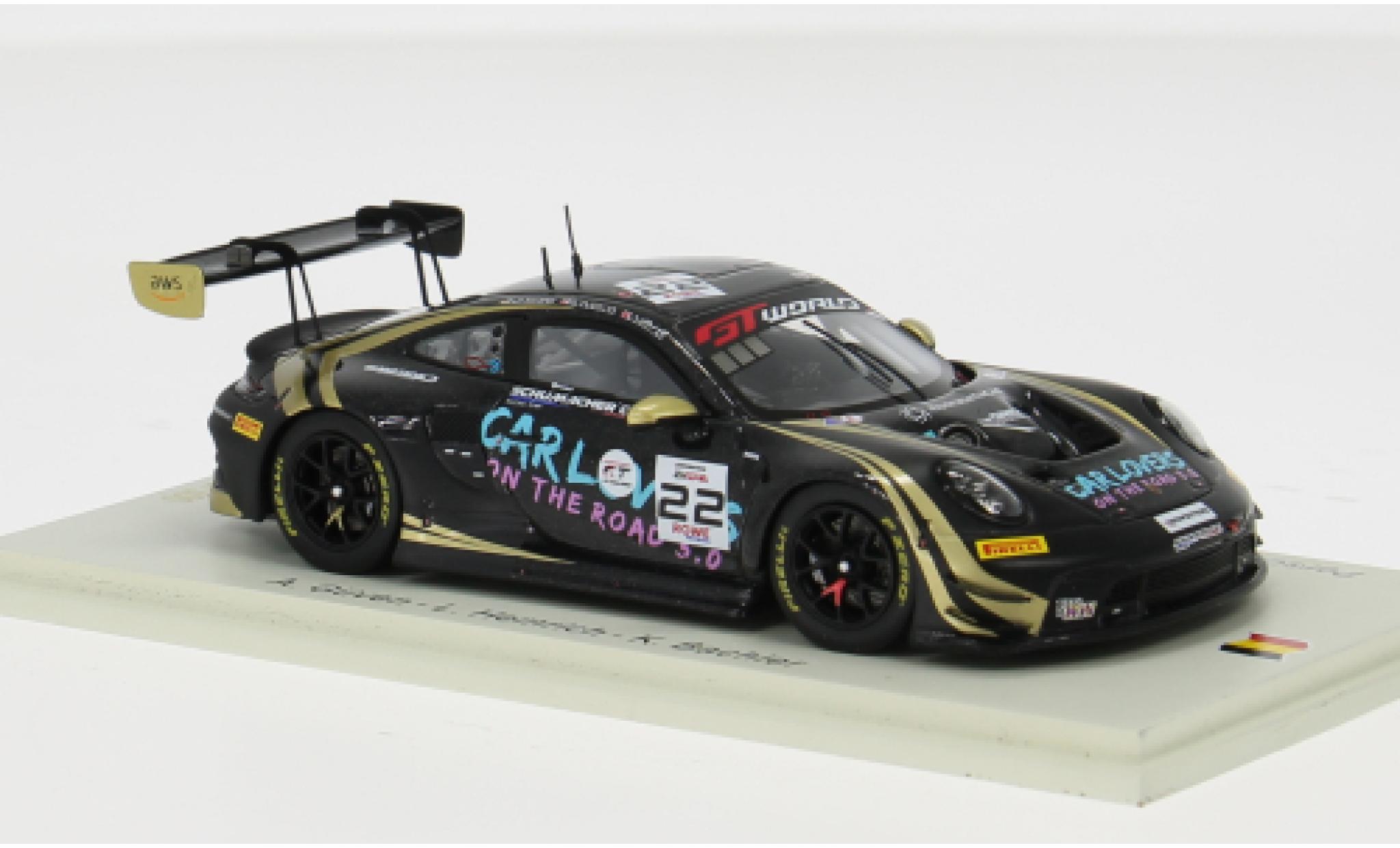 Porsche 992 GT3 R 1/43 Spark 911  24h Spa 2025 Schumacher CLRT #22 A.G&uuml;ven/L.Heinrich 1:43 diecast model cars