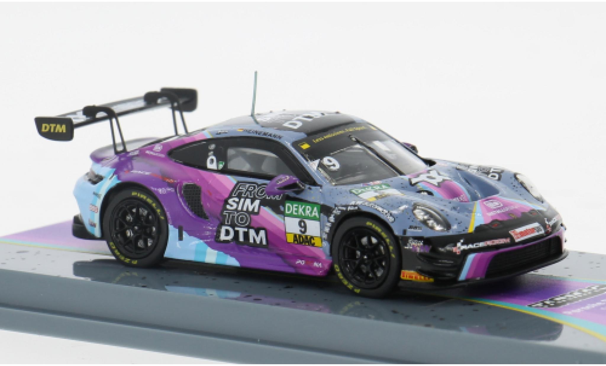 Porsche 911 1/64 Tarmac Works GT3 R DTM-Saison 2023 T.Heinemann 1:64 diecast model cars
