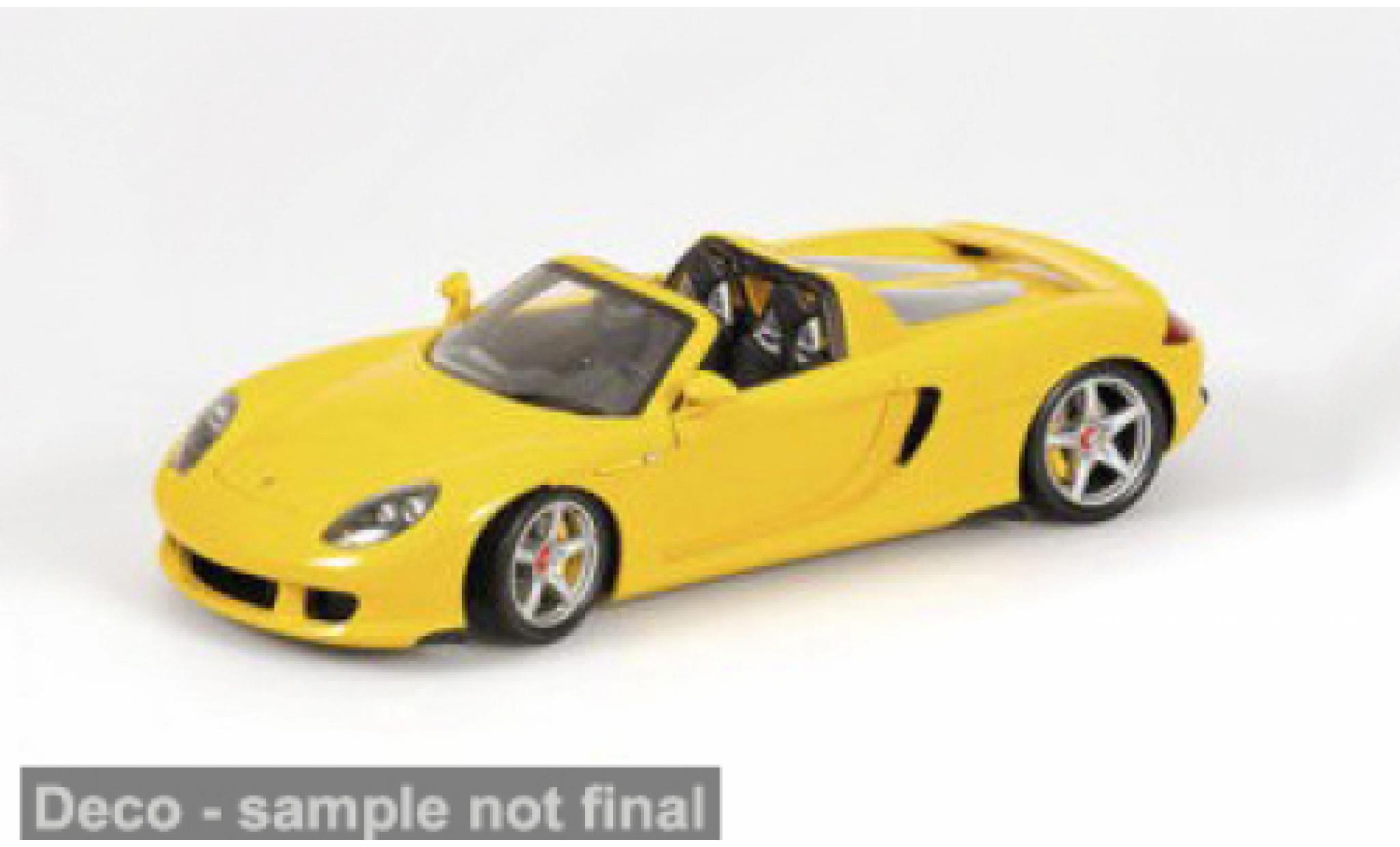Porsche Carrera GT 1/18 Minichamps gelb 2003 1:18 diecast model cars