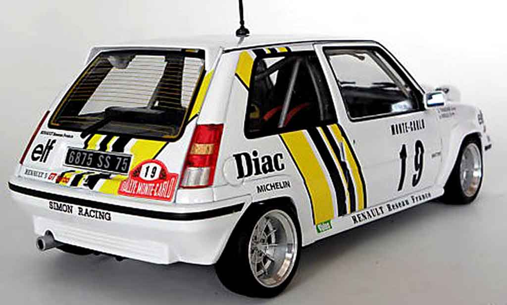 Renault 5 1/18 Norev GT Turbo rallye jantes 13 alu diecast model cars