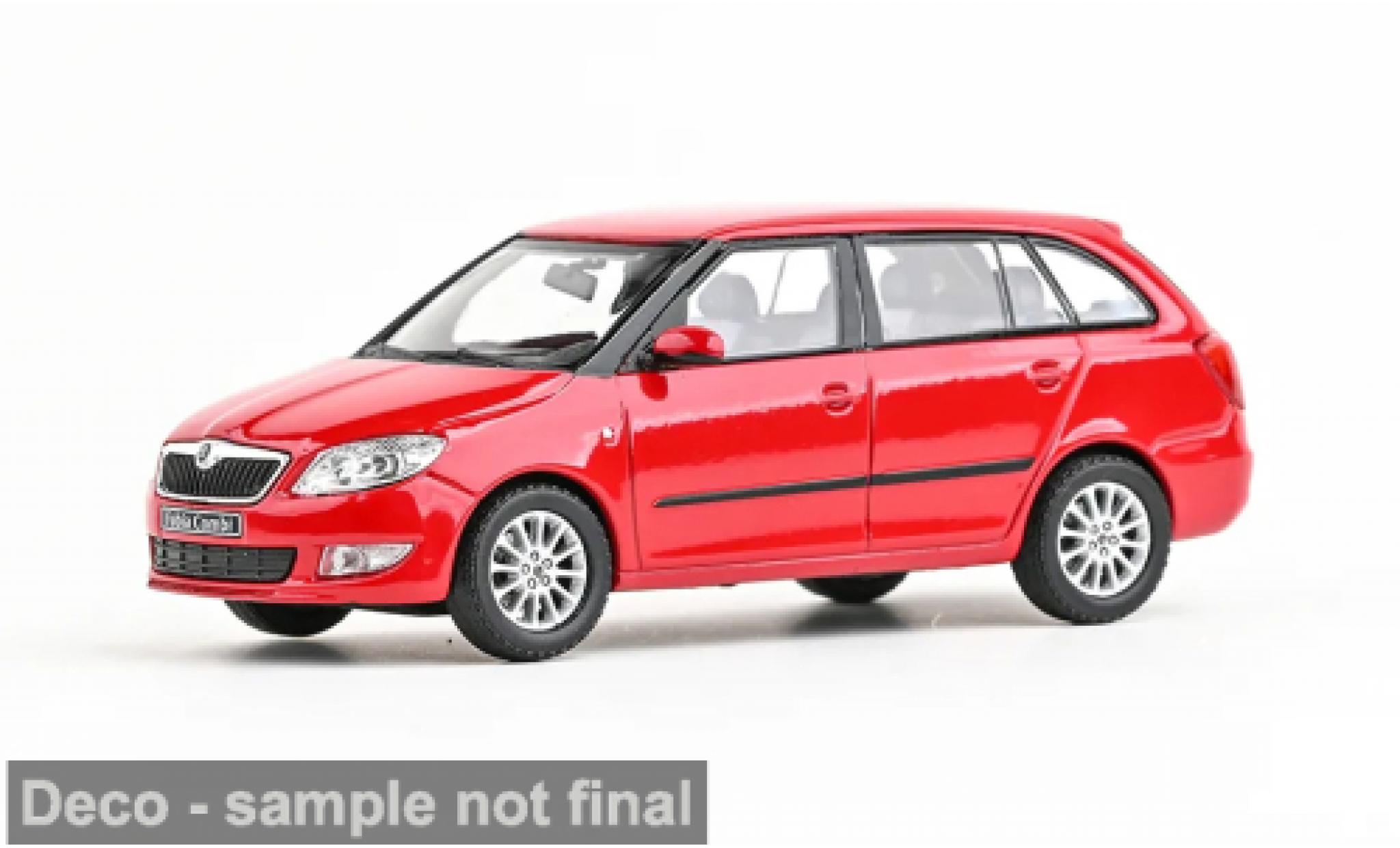 Skoda Fabia 1/43 Abrex II FL rot 2013 1:43 diecast model cars