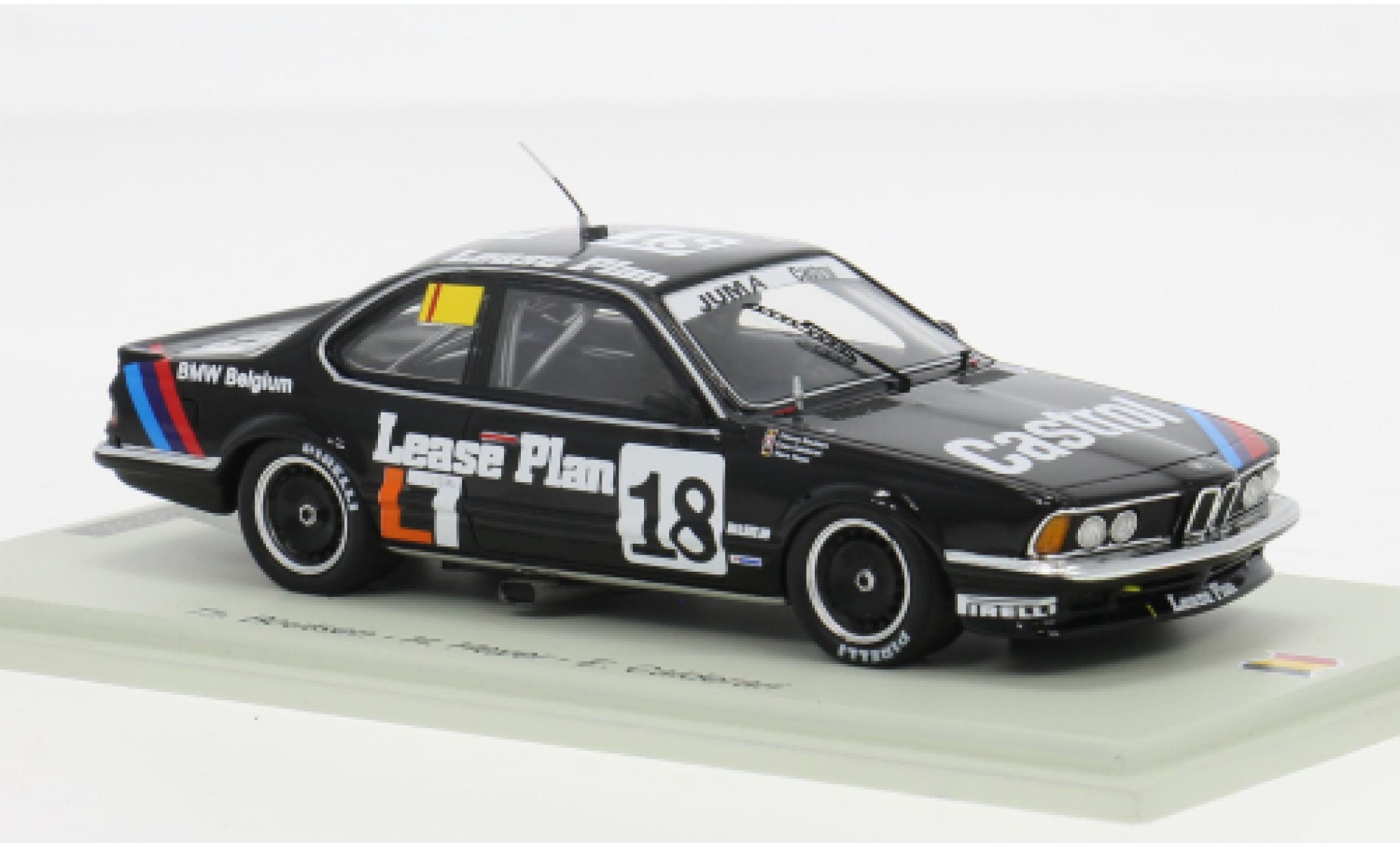 Bmw 635 1/43 Spark CSi 24h Spa 1986 #18 1:43 diecast model cars